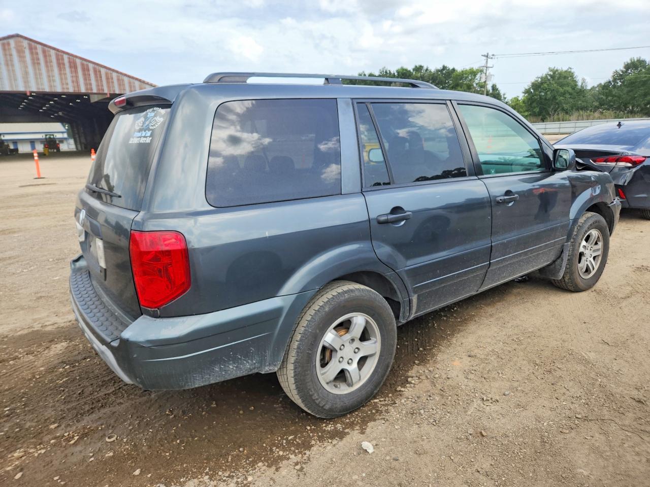 2004 Honda Pilot Exl Gray vin: 2HKYF18554H523448