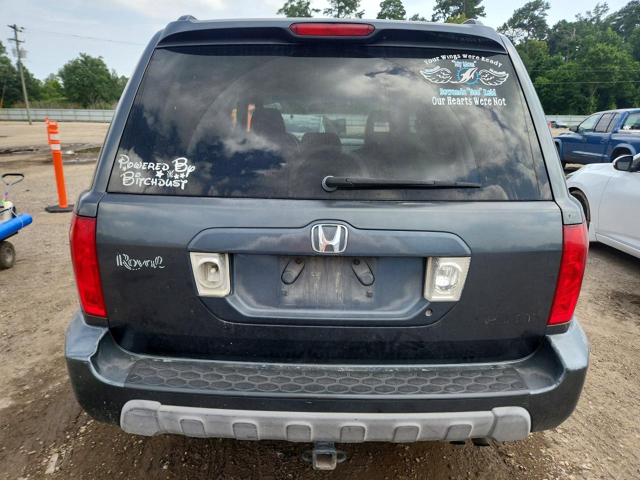 2004 Honda Pilot Exl Gray vin: 2HKYF18554H523448