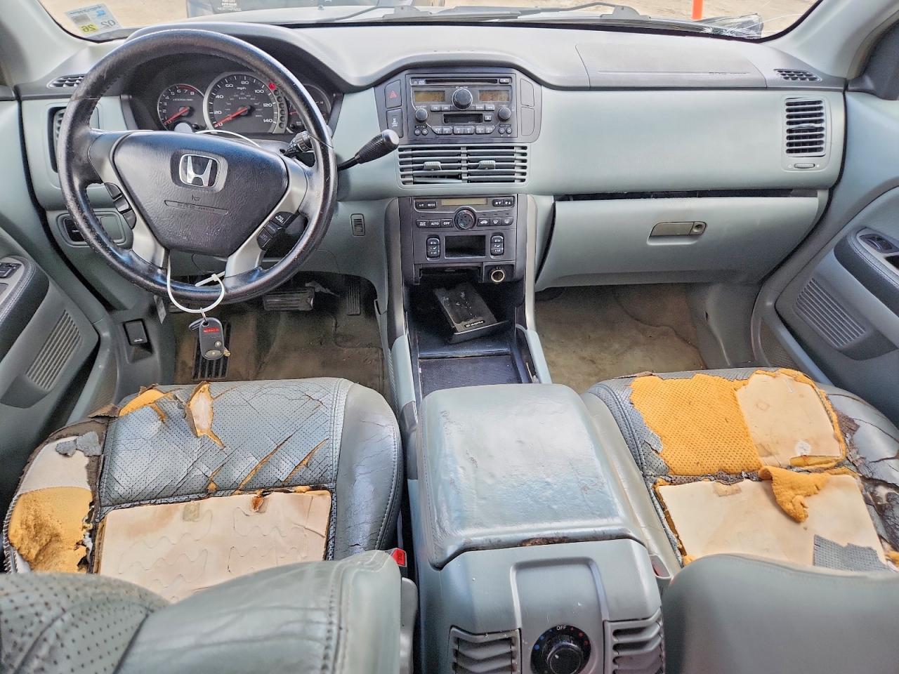 2004 Honda Pilot Exl Gray vin: 2HKYF18554H523448