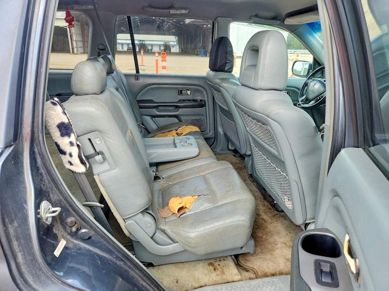 2004 Honda Pilot Exl Gray vin: 2HKYF18554H523448