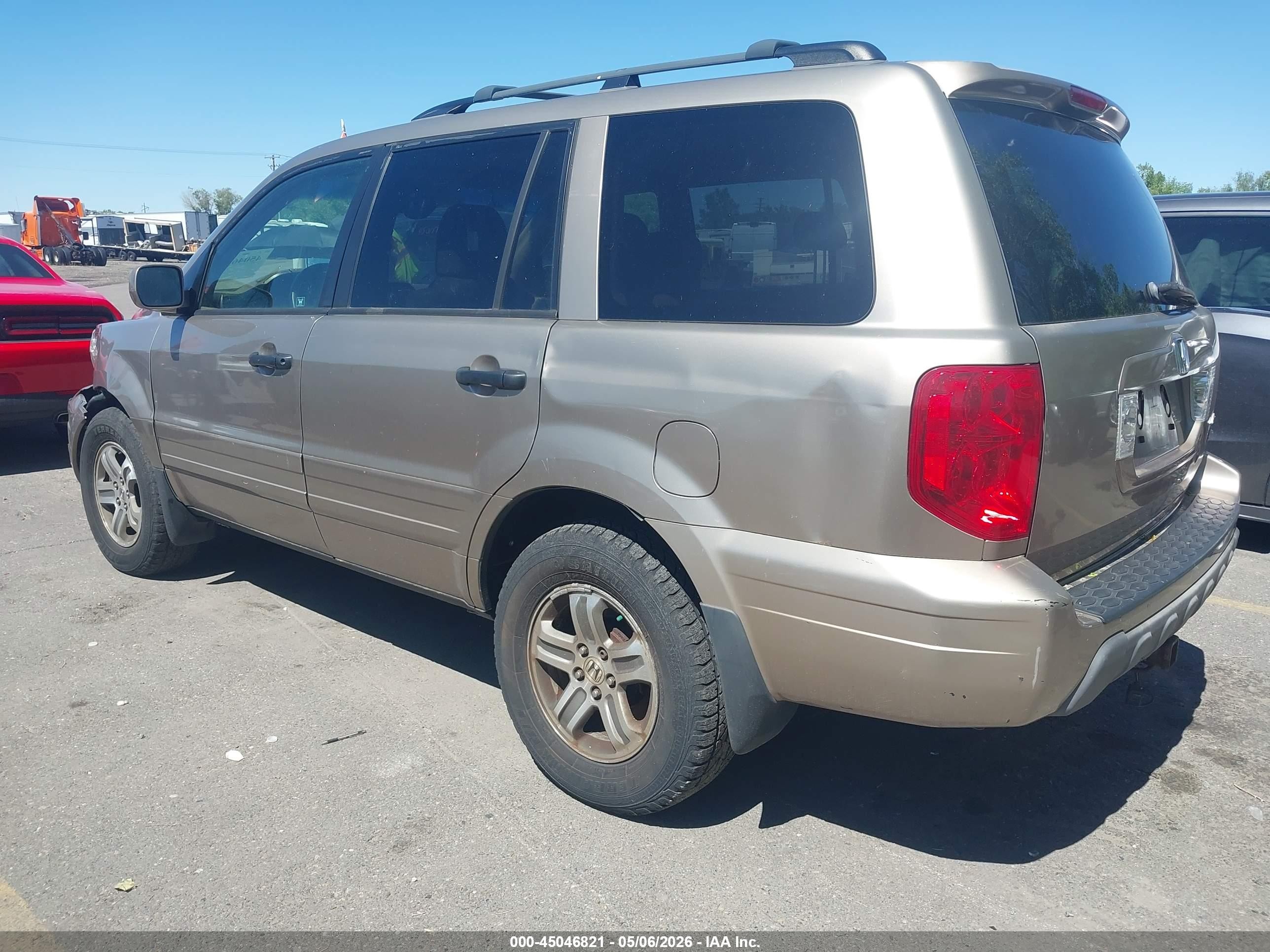 2004 Honda Pilot Ex-l Gold vin: 2HKYF18554H540072