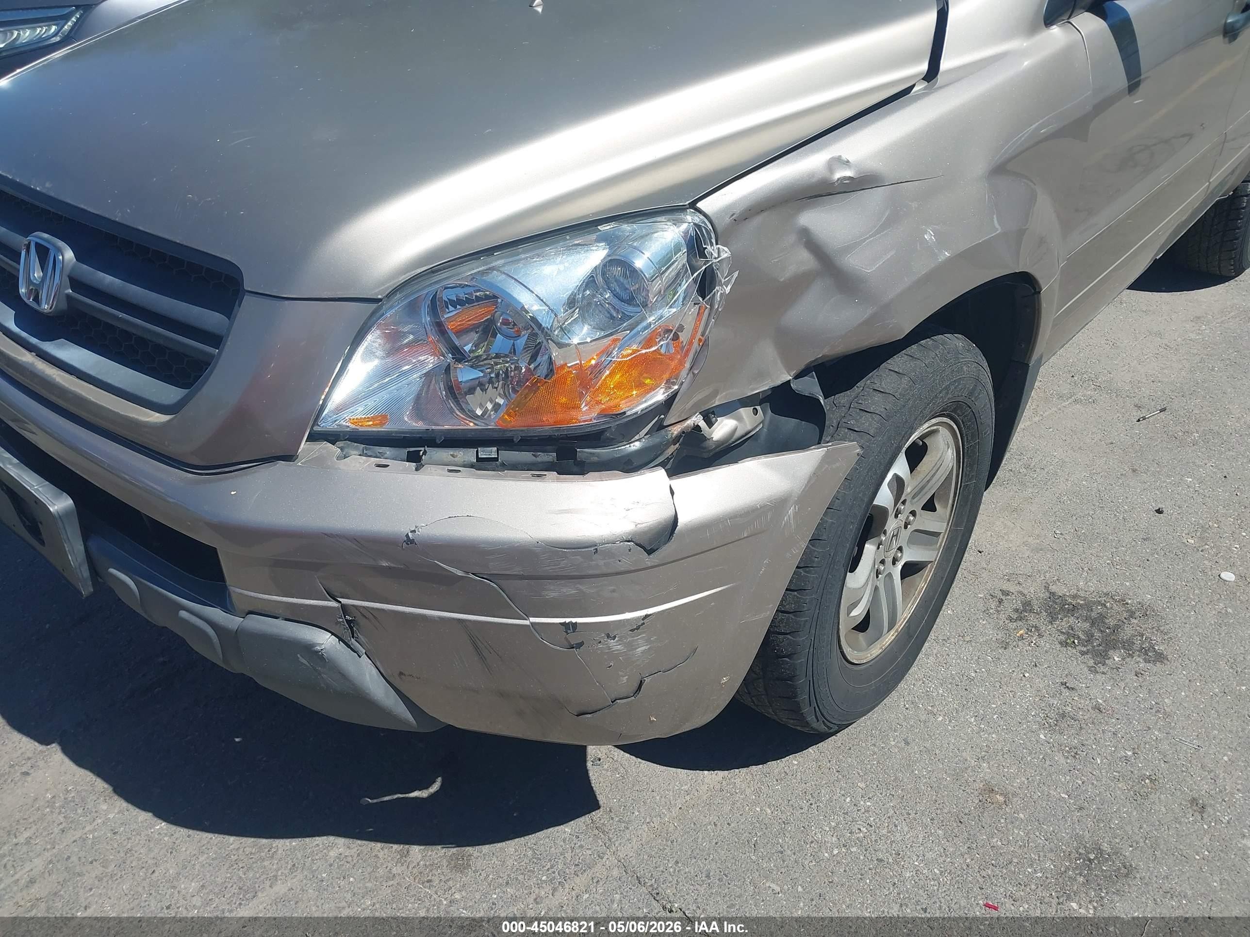 2004 Honda Pilot Ex-l Gold vin: 2HKYF18554H540072