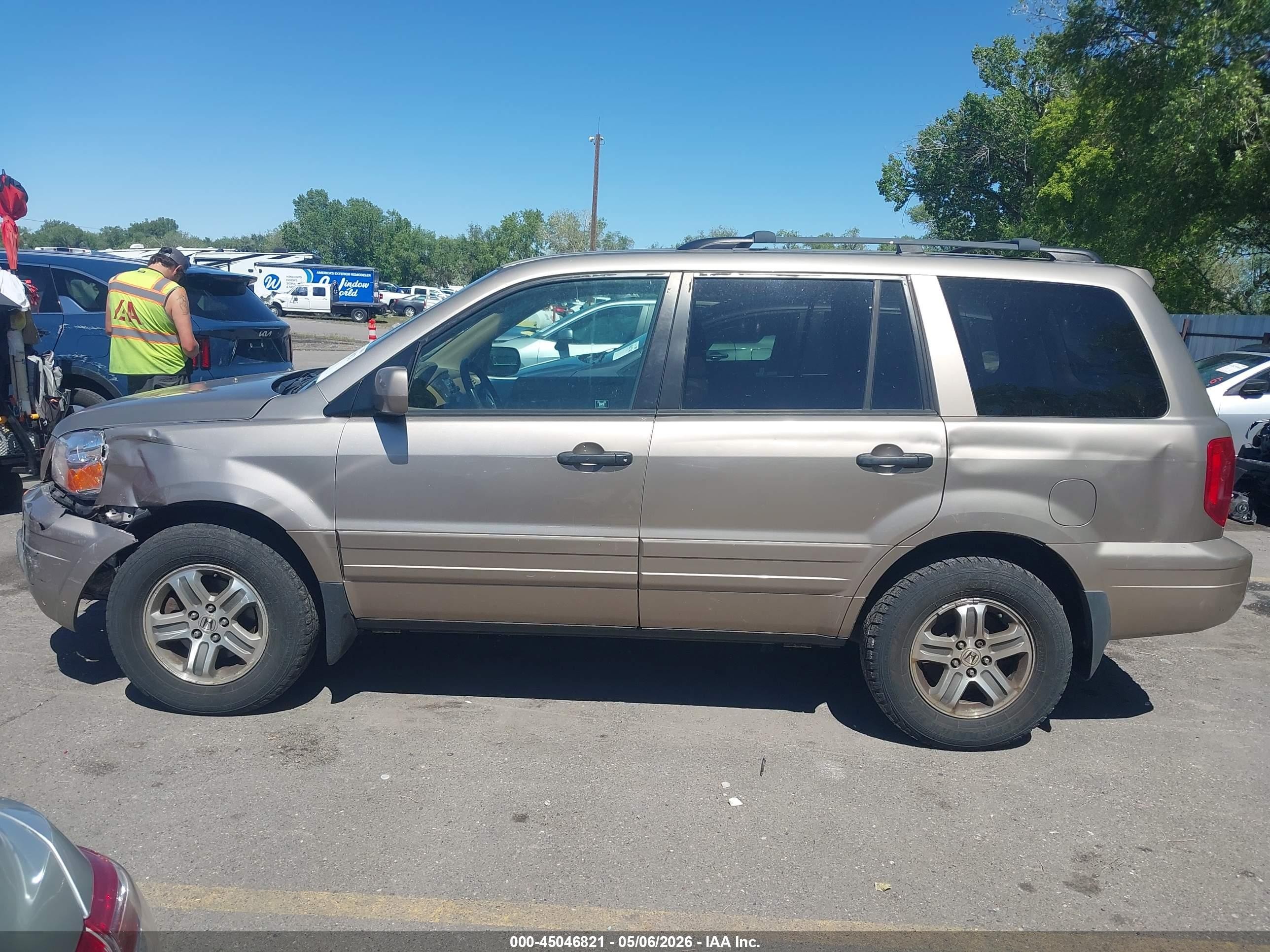 2004 Honda Pilot Ex-l Gold vin: 2HKYF18554H540072