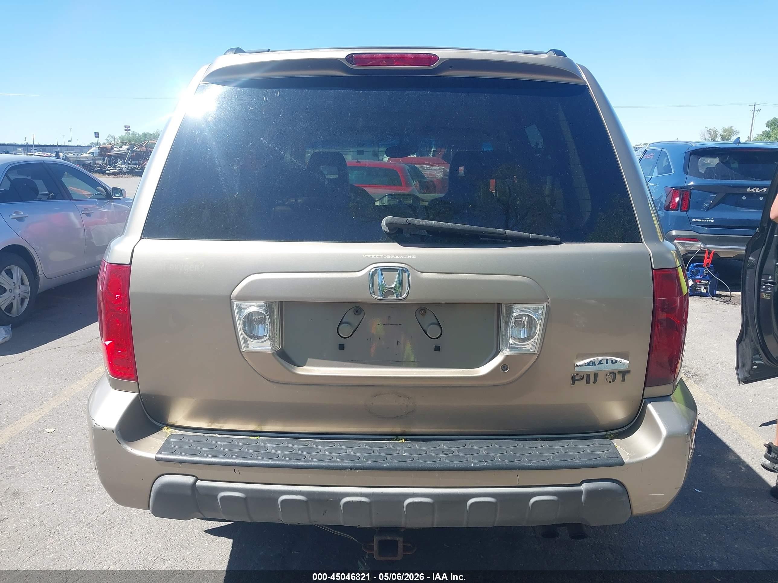 2004 Honda Pilot Ex-l Gold vin: 2HKYF18554H540072