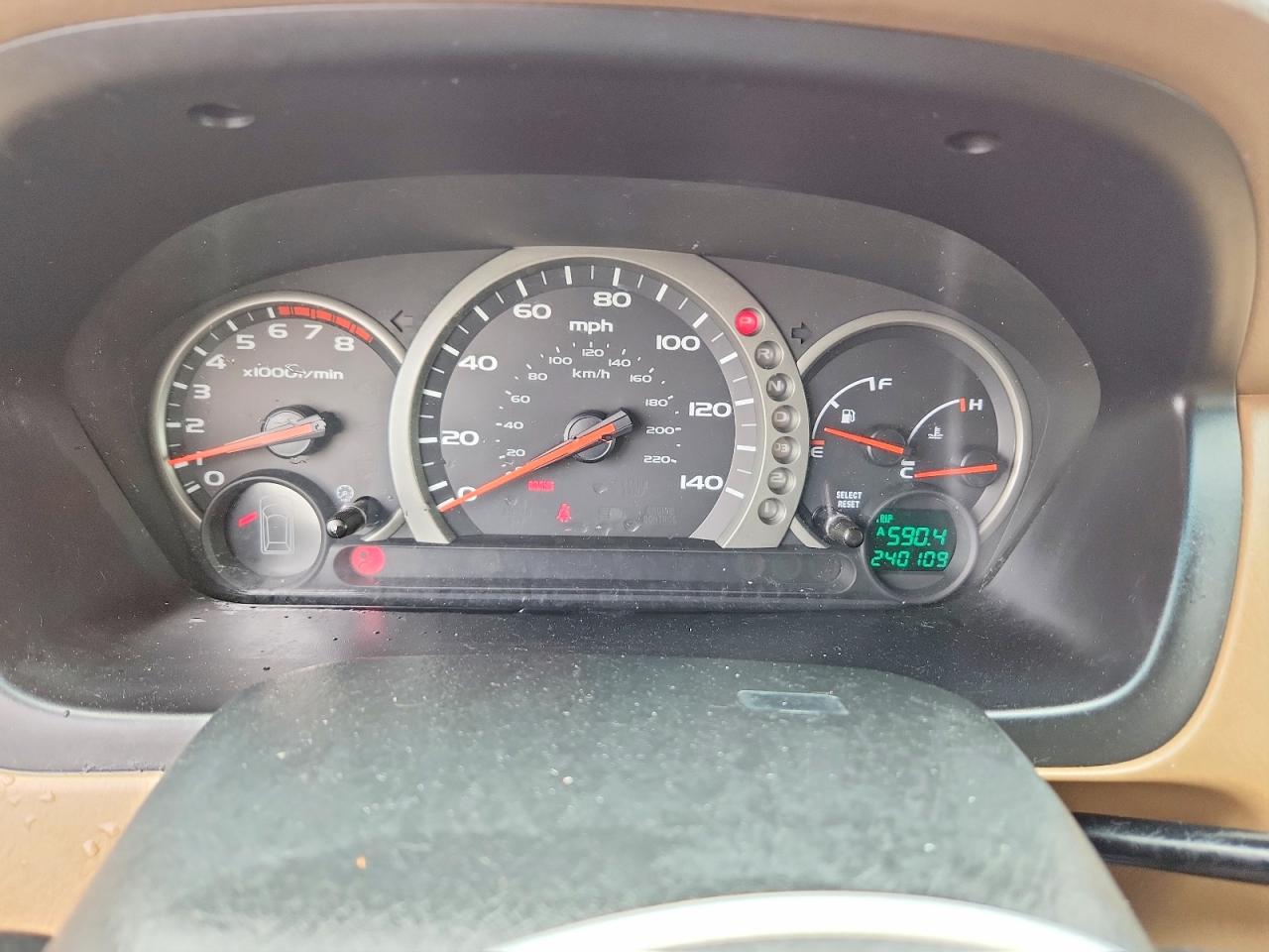 2004 Honda Pilot Exl Red vin: 2HKYF18554H549631