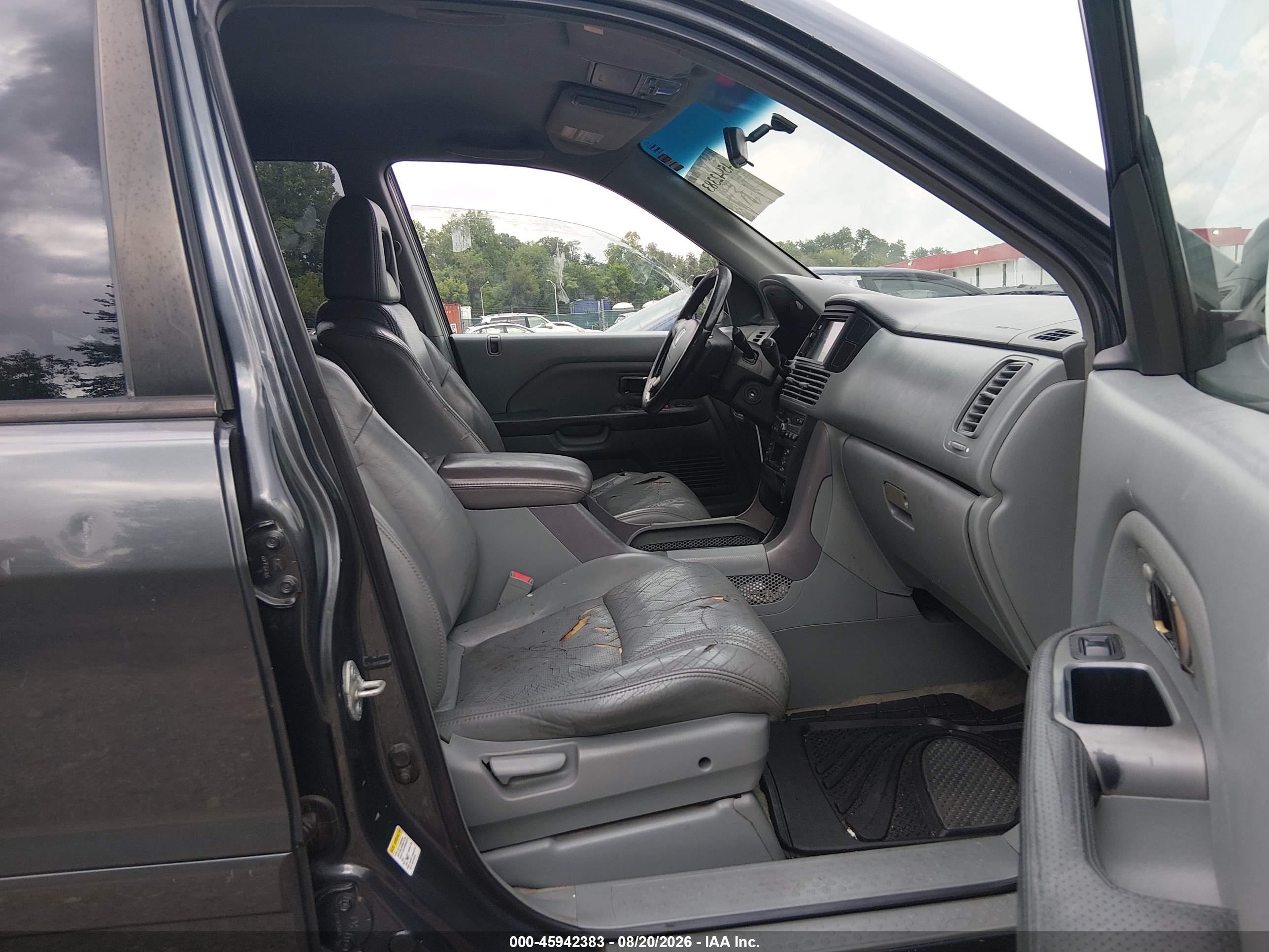 2004 Honda Pilot Ex-l Gray vin: 2HKYF18554H584895