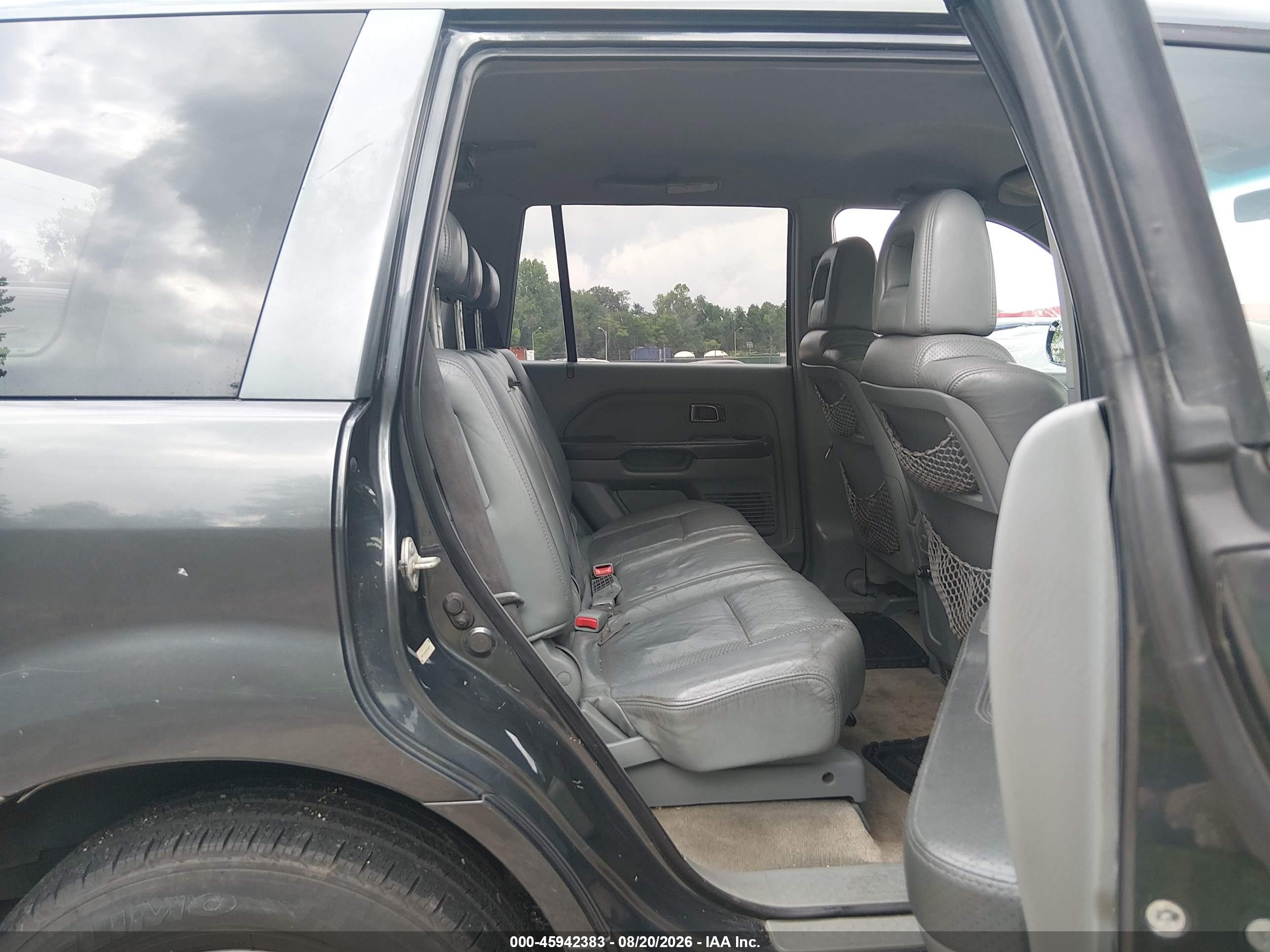 2004 Honda Pilot Ex-l Gray vin: 2HKYF18554H584895