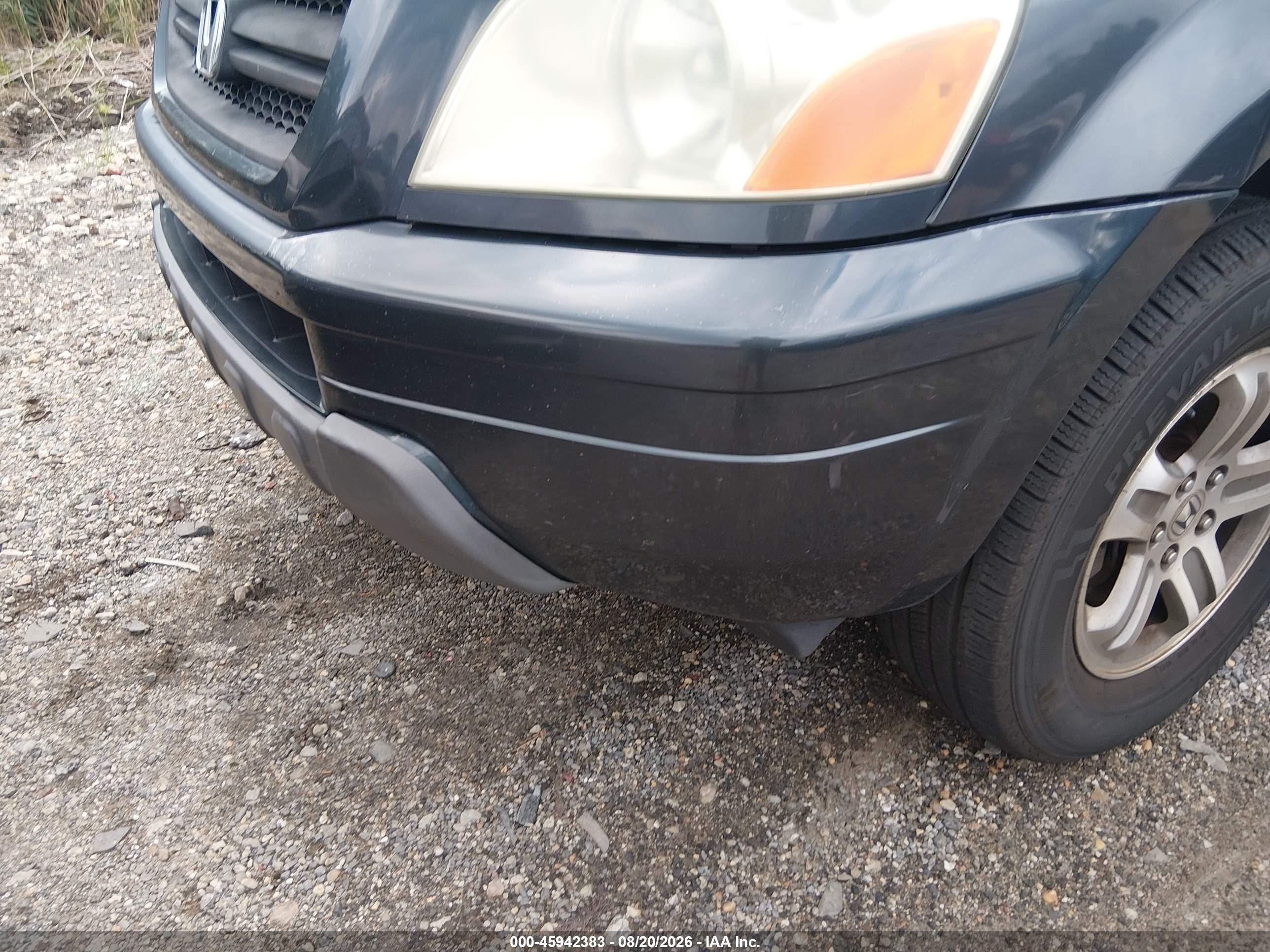 2004 Honda Pilot Ex-l Gray vin: 2HKYF18554H584895