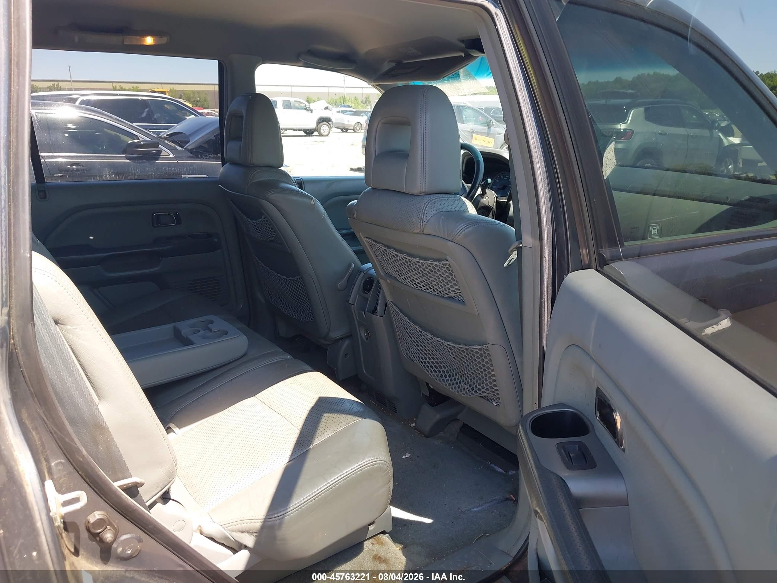 2004 Honda Pilot Ex-l Gray vin: 2HKYF18554H597825