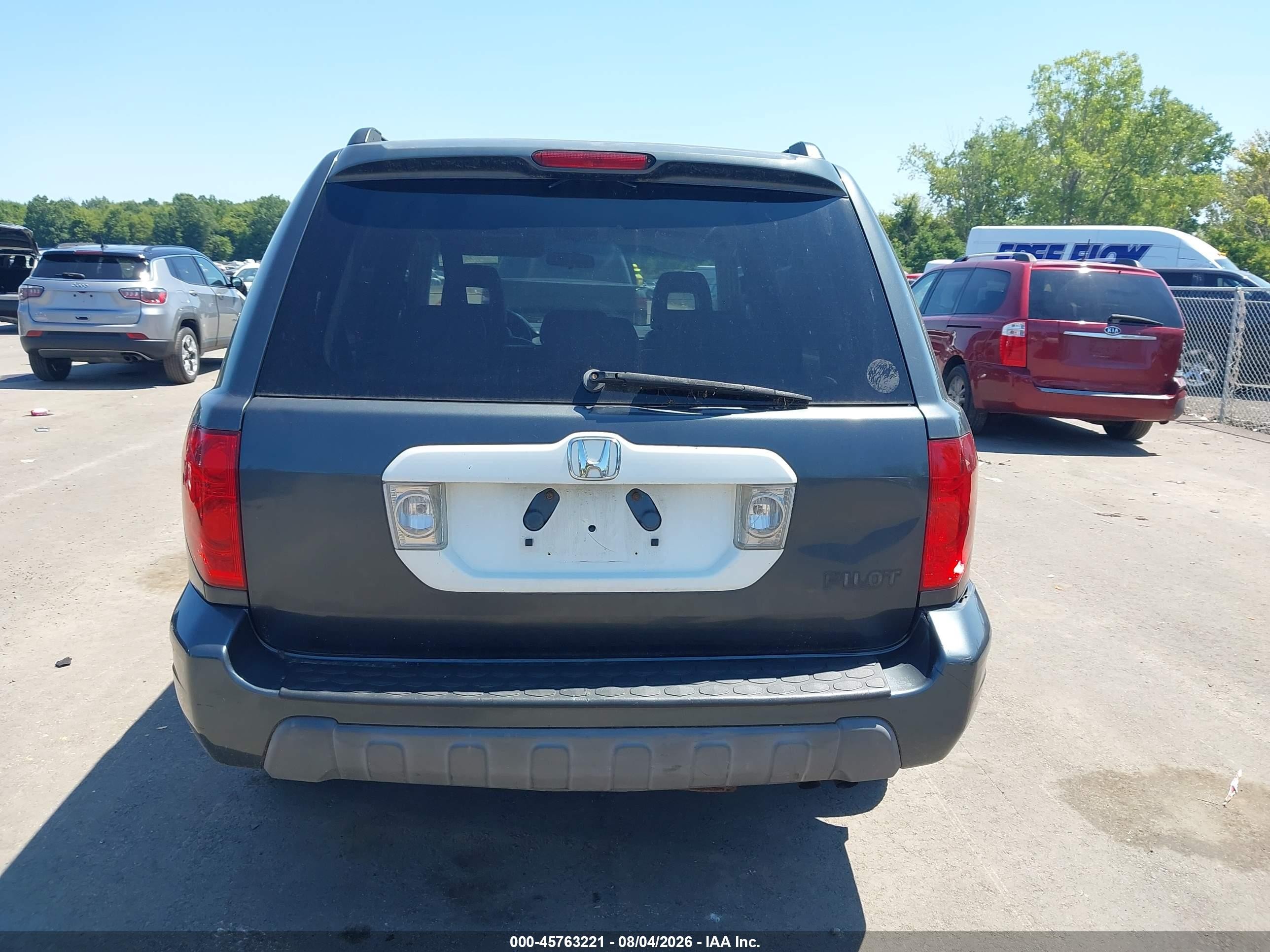 2004 Honda Pilot Ex-l Gray vin: 2HKYF18554H597825