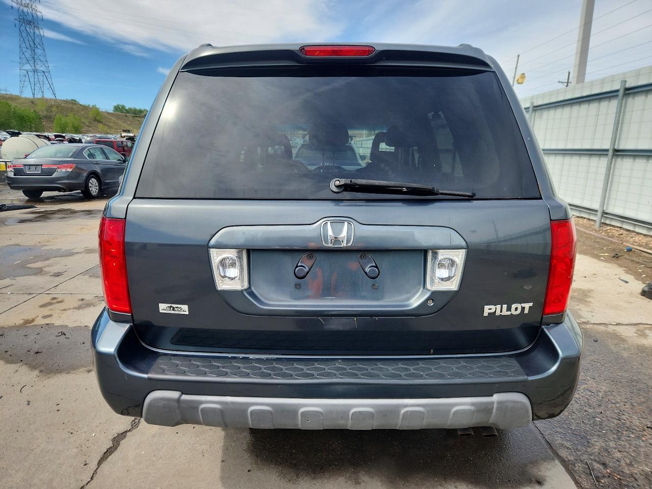 2004 Honda Pilot Exl Gray vin: 2HKYF18554H601839