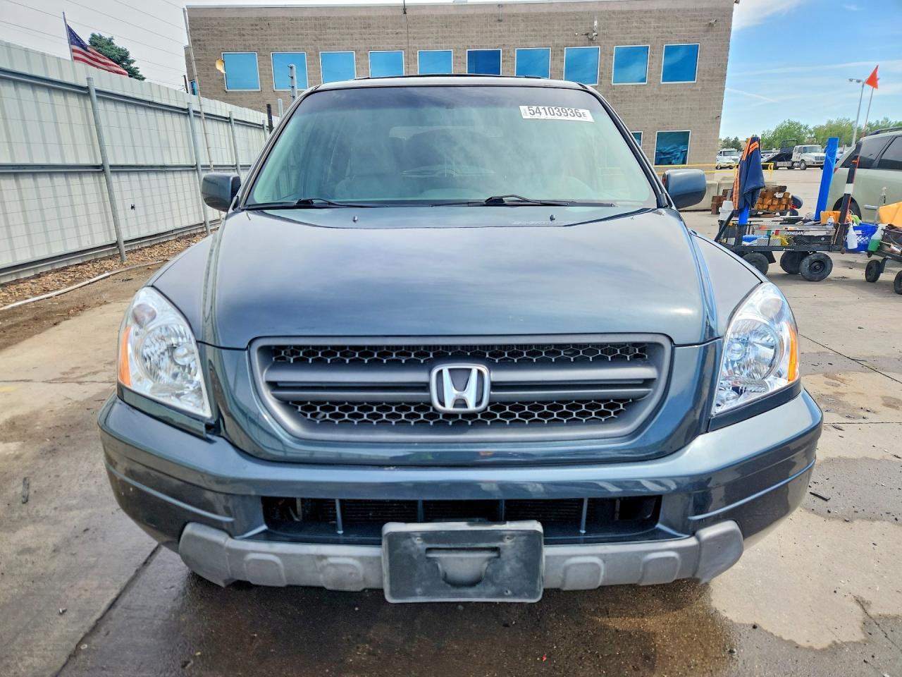 2004 Honda Pilot Exl Gray vin: 2HKYF18554H601839