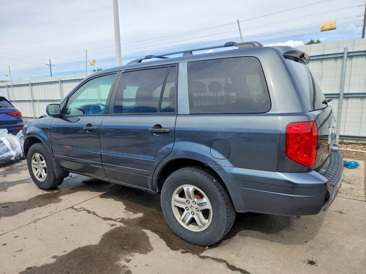 2004 Honda Pilot Exl Gray vin: 2HKYF18554H601839