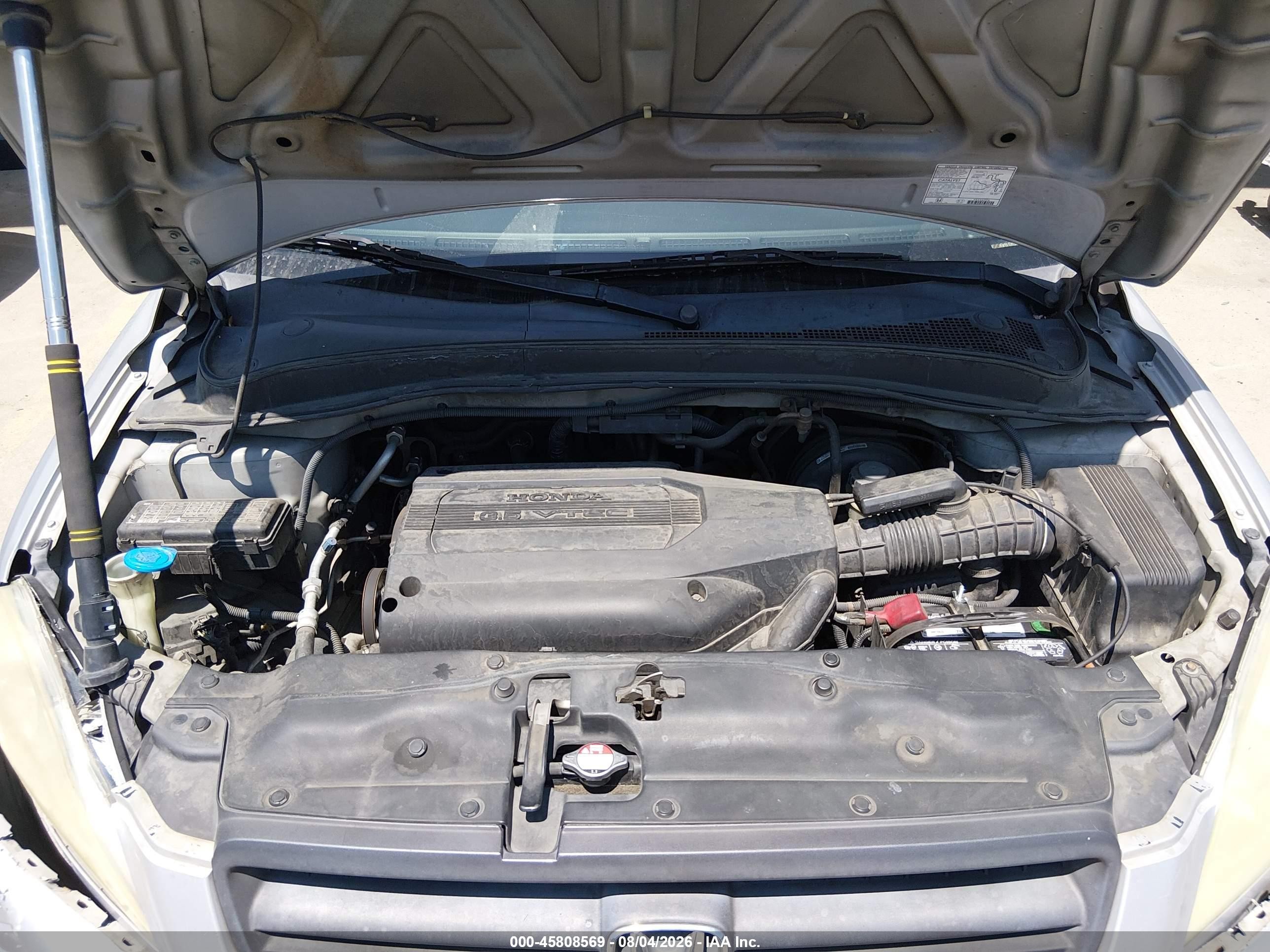 2004 Honda Pilot Ex-l Silver vin: 2HKYF18554H605356