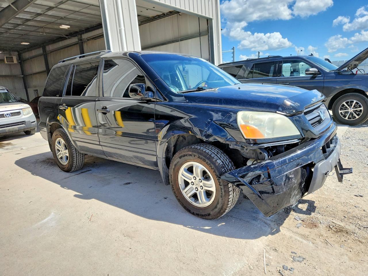 2005 Honda Pilot Exl Black vin: 2HKYF18555H570805