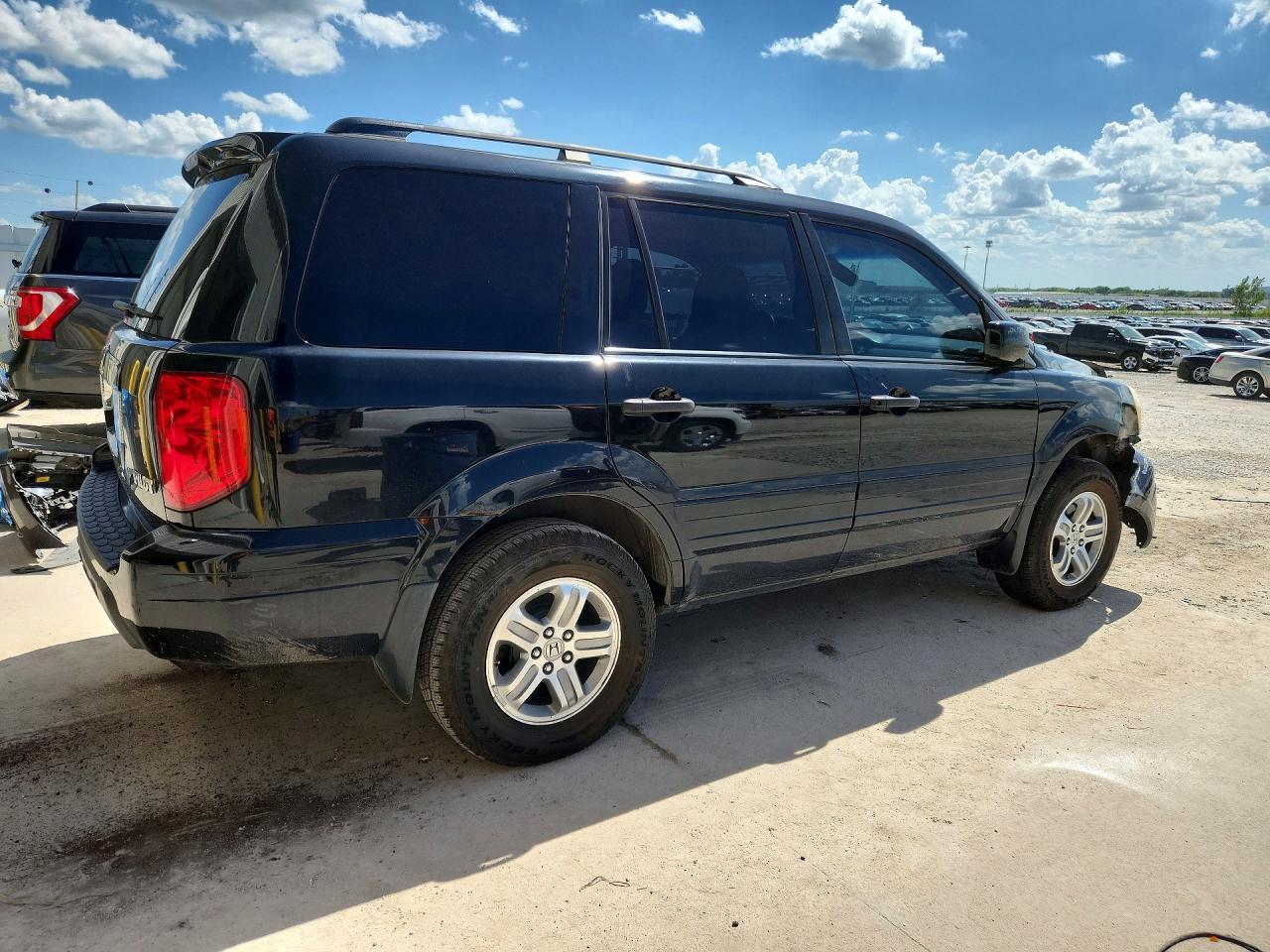 2005 Honda Pilot Exl Black vin: 2HKYF18555H570805