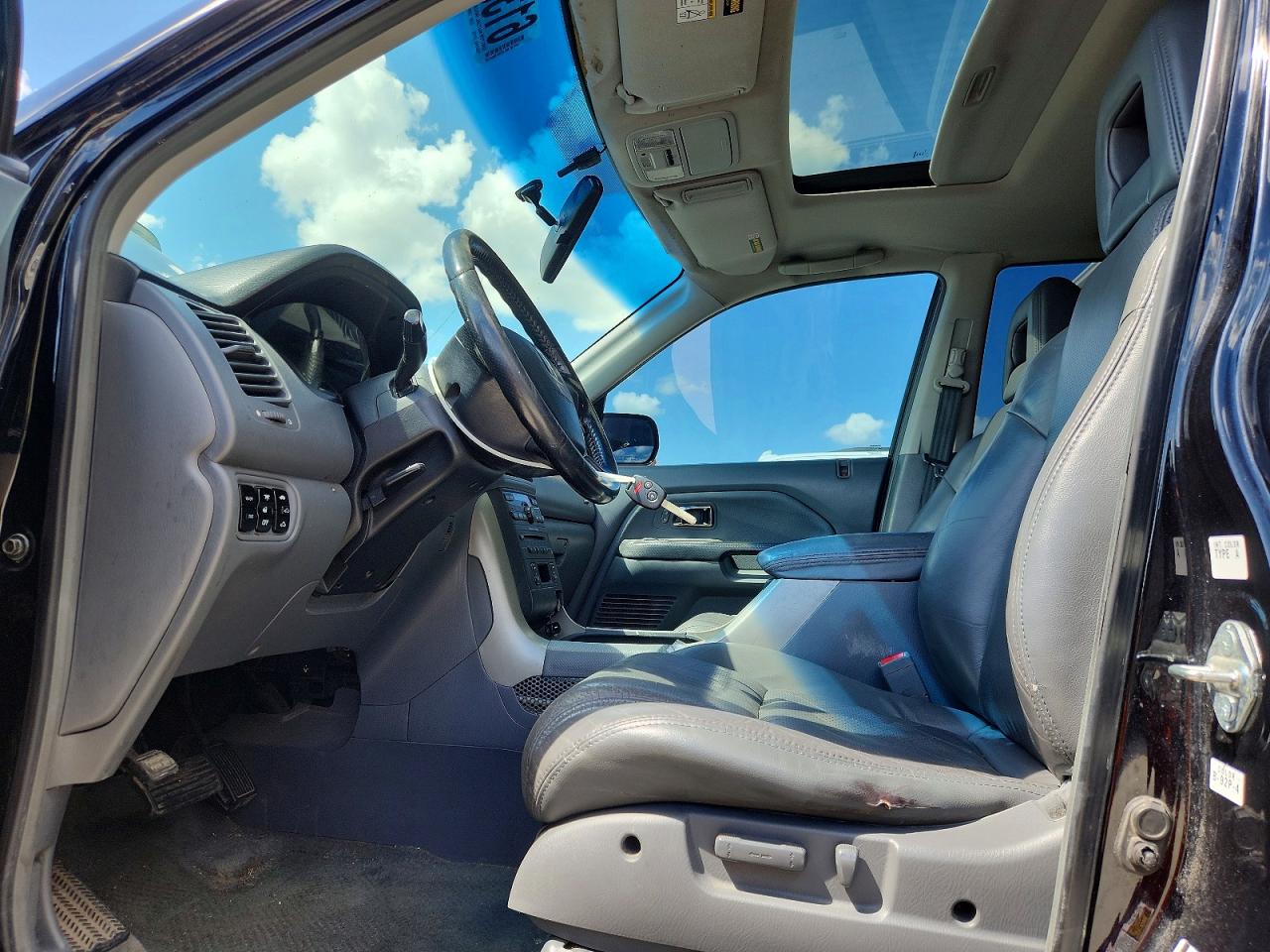 2005 Honda Pilot Exl Black vin: 2HKYF18555H570805