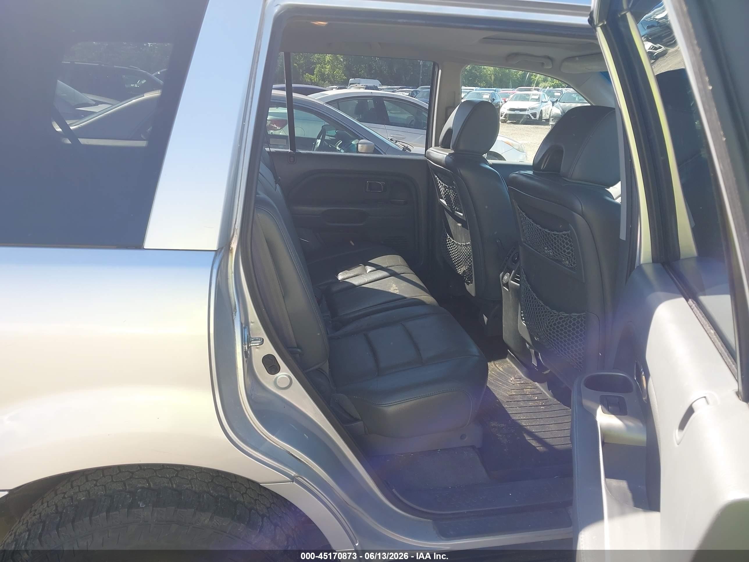 2006 Honda Pilot Ex-l Silver vin: 2HKYF18556H506717