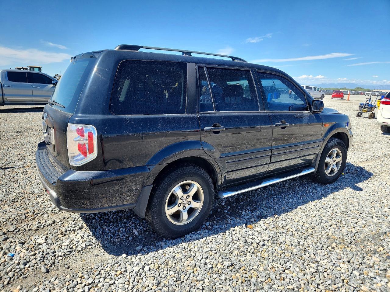 2006 Honda Pilot Ex Black vin: 2HKYF18556H512565