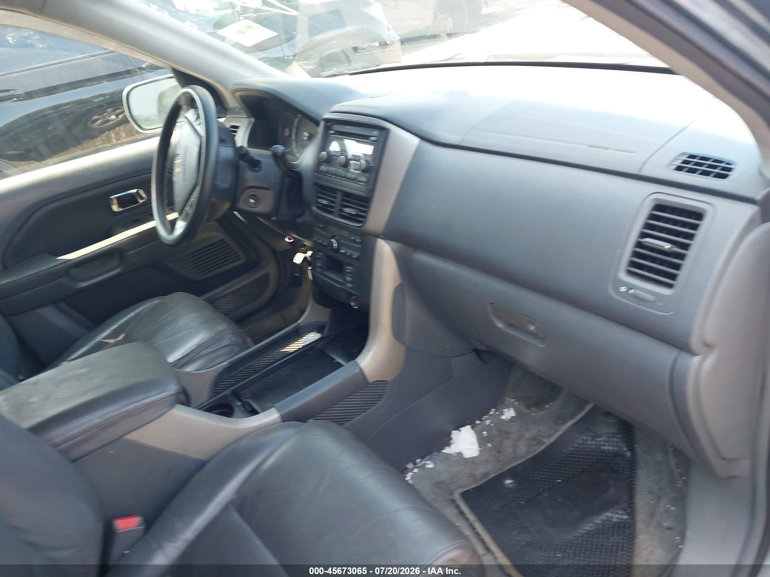 2006 Honda Pilot Ex-l Синий vin: 2HKYF18556H524134