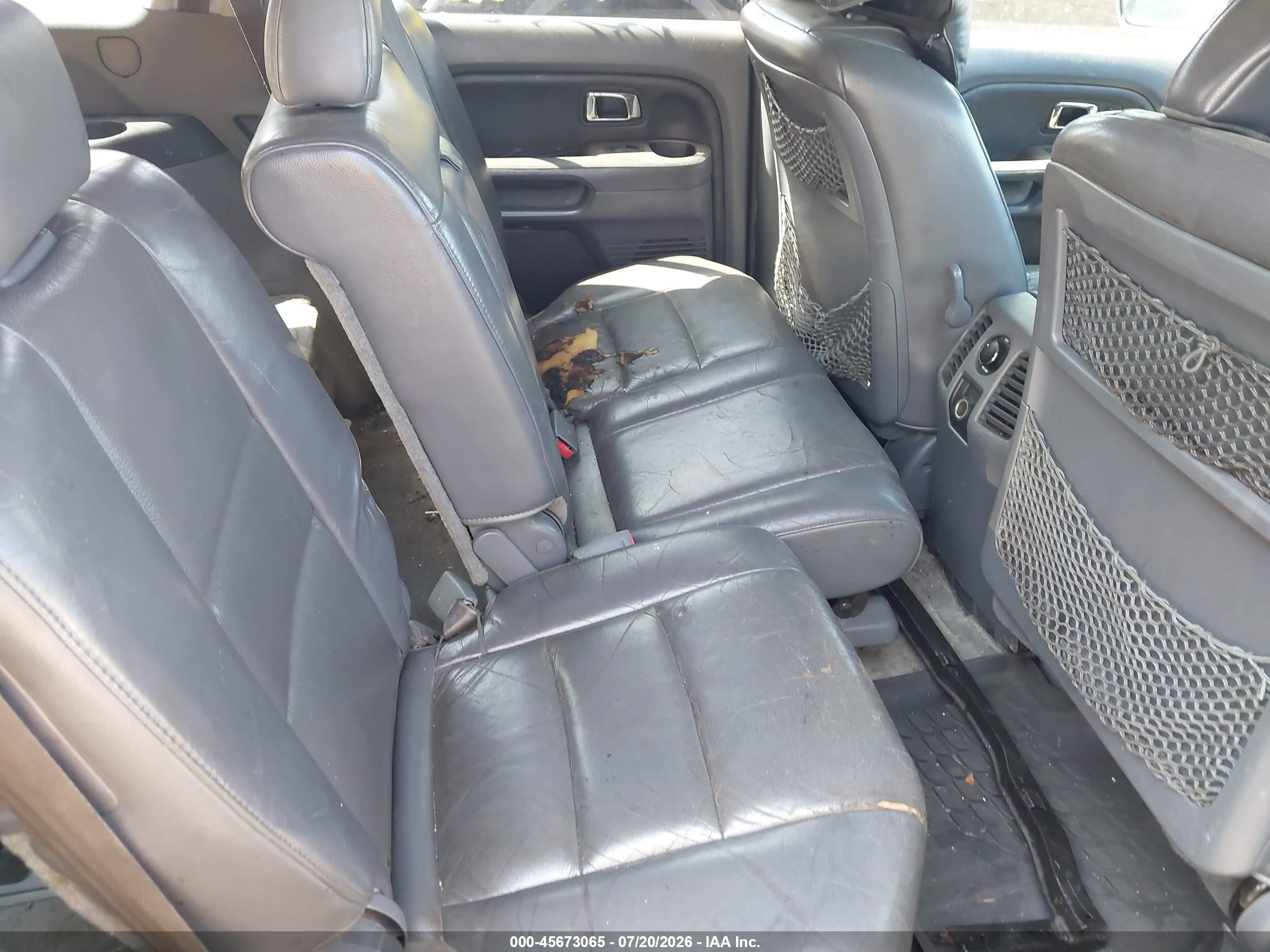2006 Honda Pilot Ex-l Синий vin: 2HKYF18556H524134