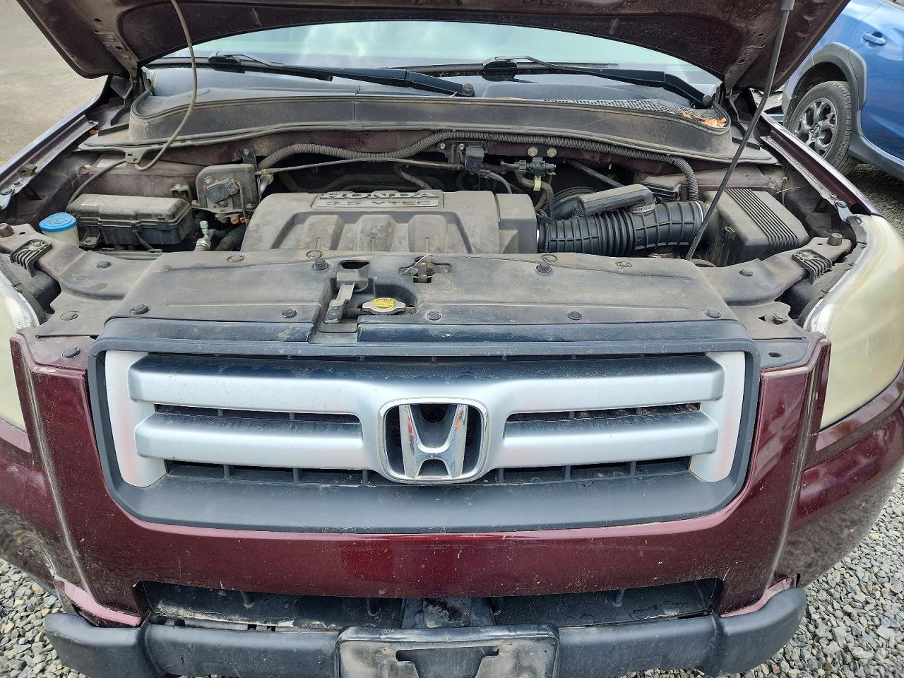2007 Honda Pilot Exl Maroon vin: 2HKYF18557H502894