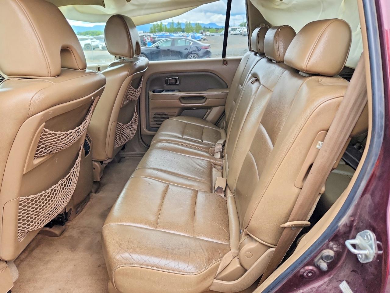 2007 Honda Pilot Exl Maroon vin: 2HKYF18557H502894