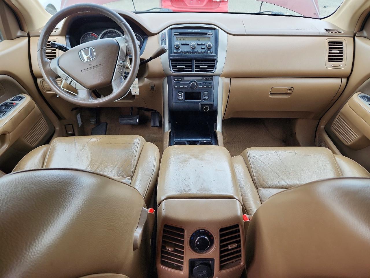 2007 Honda Pilot Exl Maroon vin: 2HKYF18557H502894