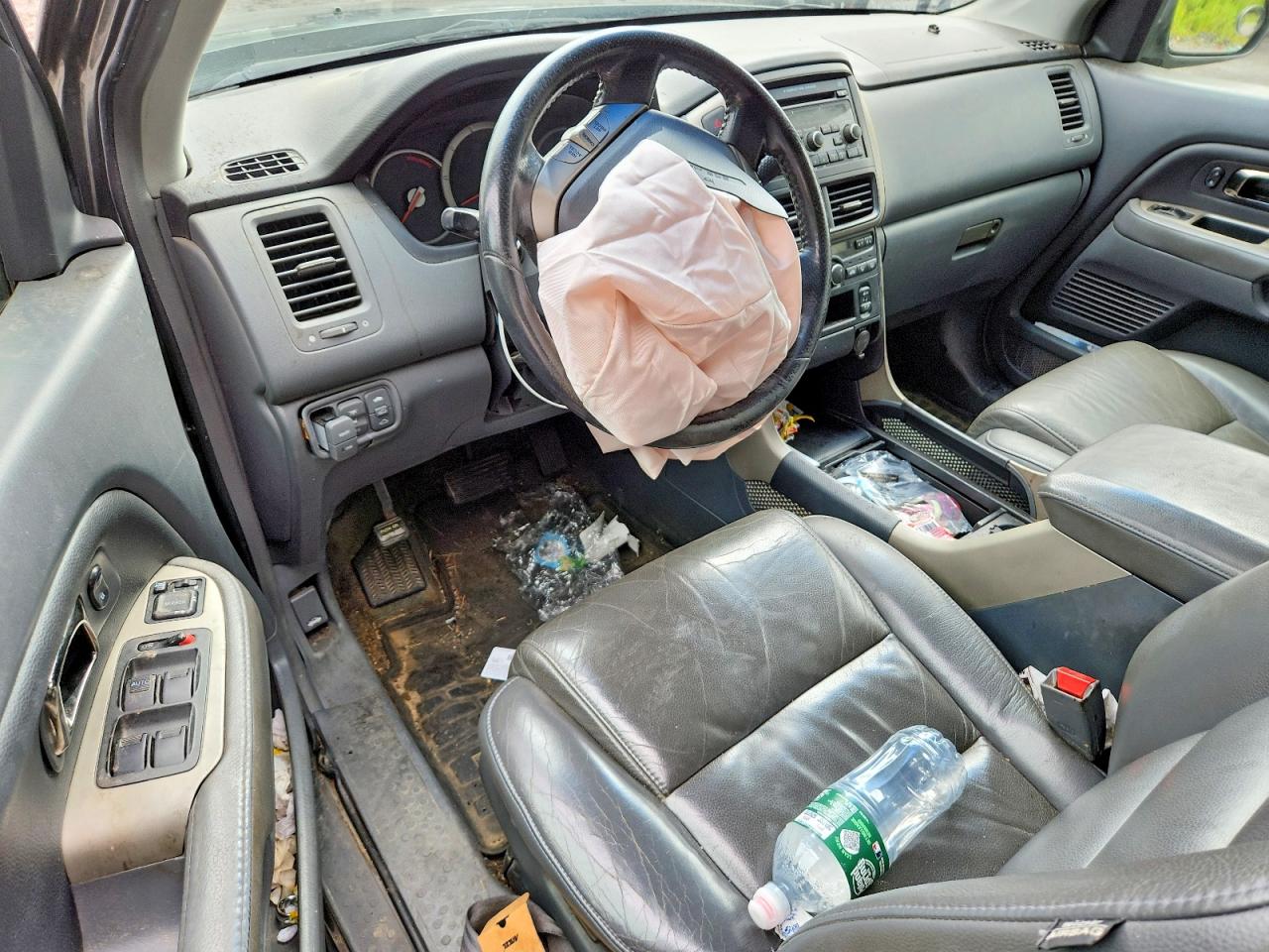 2007 Honda Pilot Exl Gray vin: 2HKYF18557H513054