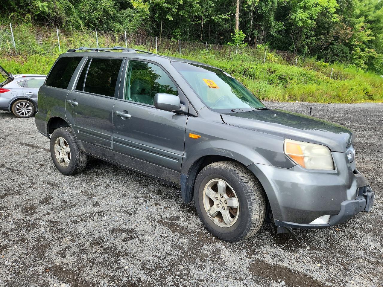 2007 Honda Pilot Exl Gray vin: 2HKYF18557H513054
