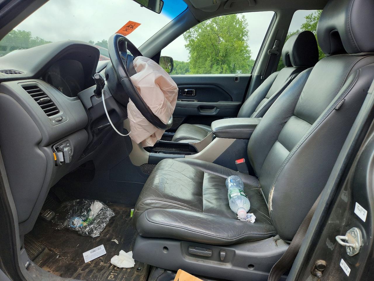 2007 Honda Pilot Exl Gray vin: 2HKYF18557H513054