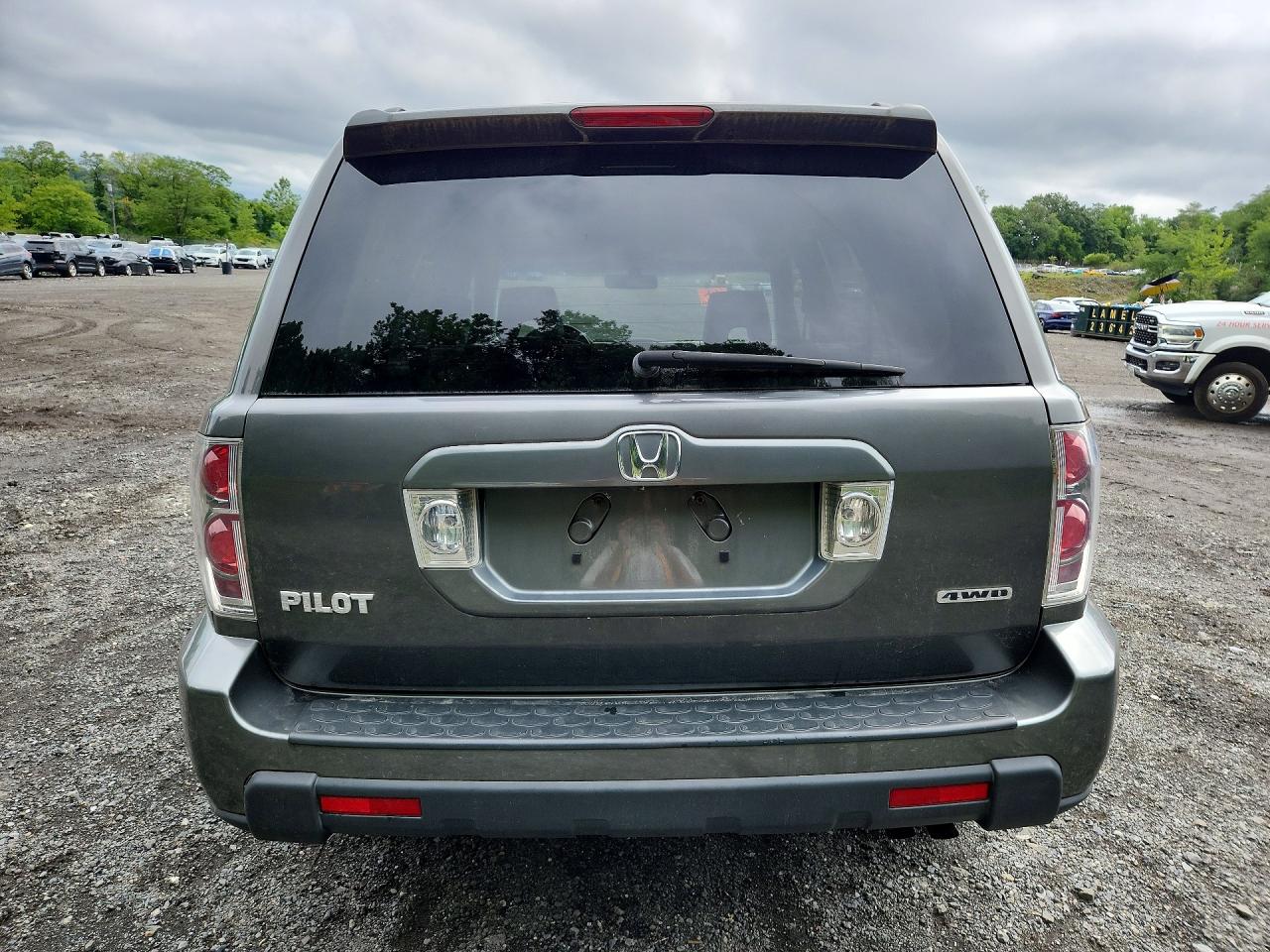 2007 Honda Pilot Exl Gray vin: 2HKYF18557H513054