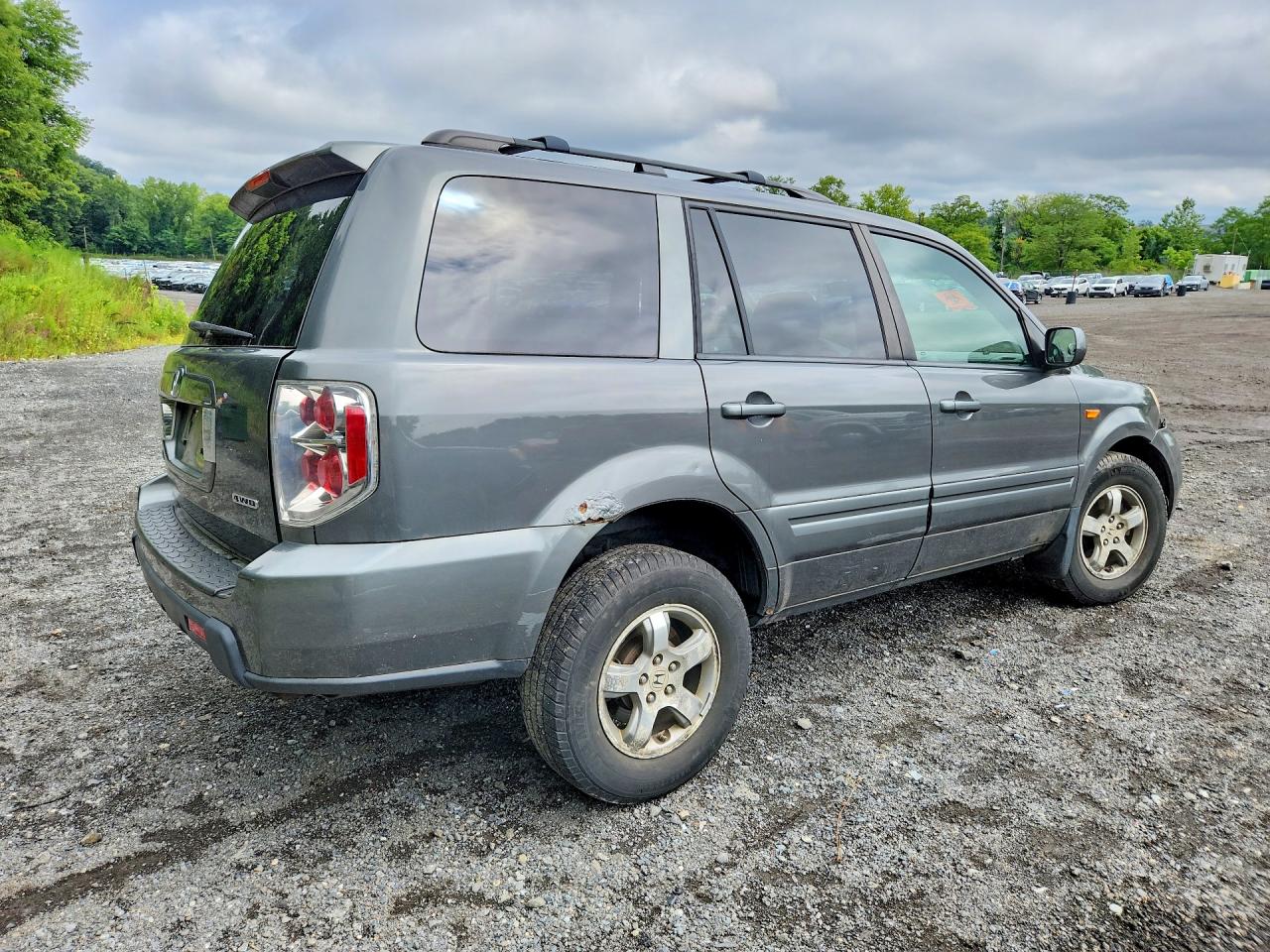 2007 Honda Pilot Exl Gray vin: 2HKYF18557H513054