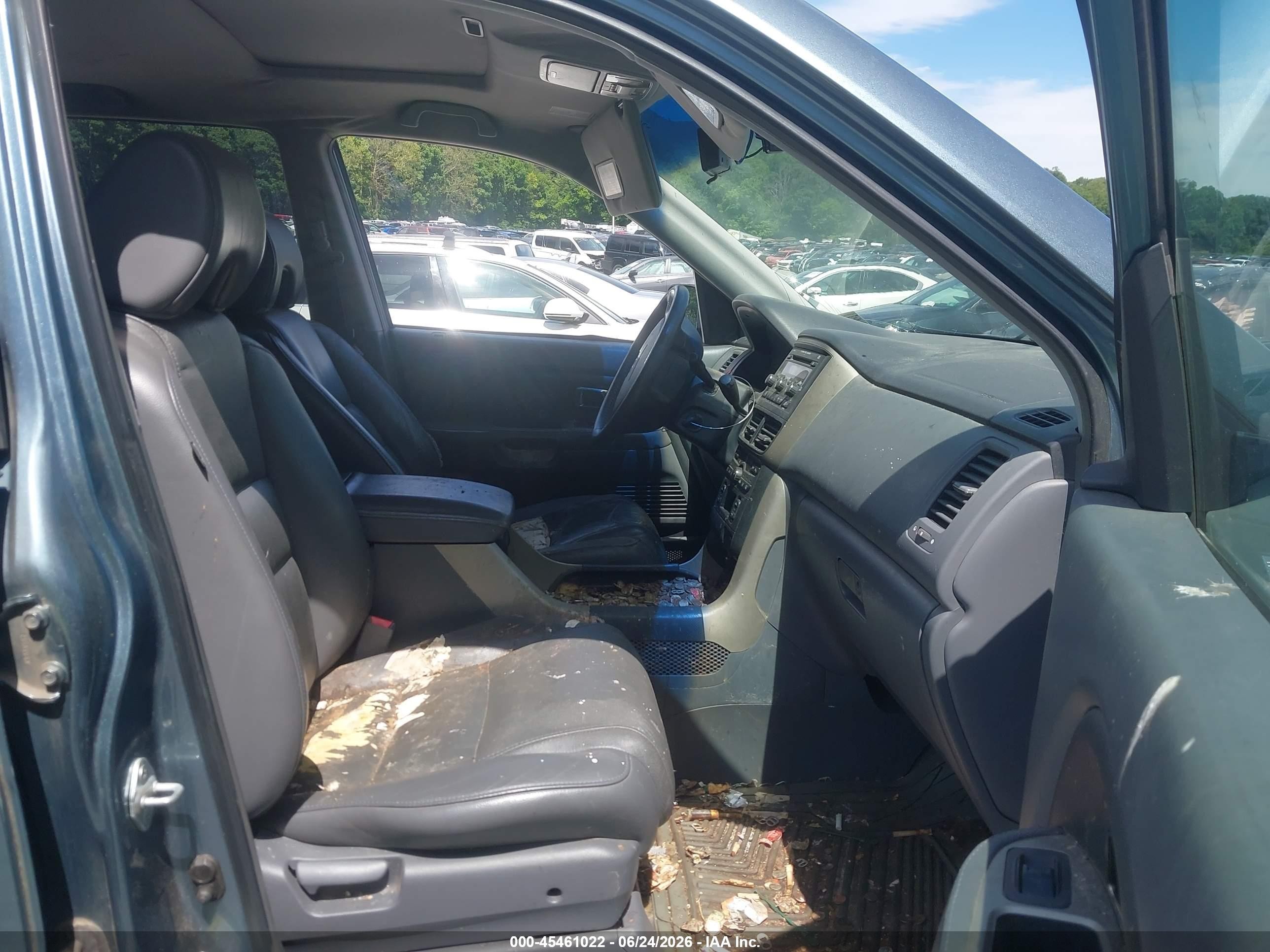 2007 Honda Pilot Ex-l Green vin: 2HKYF18557H517461