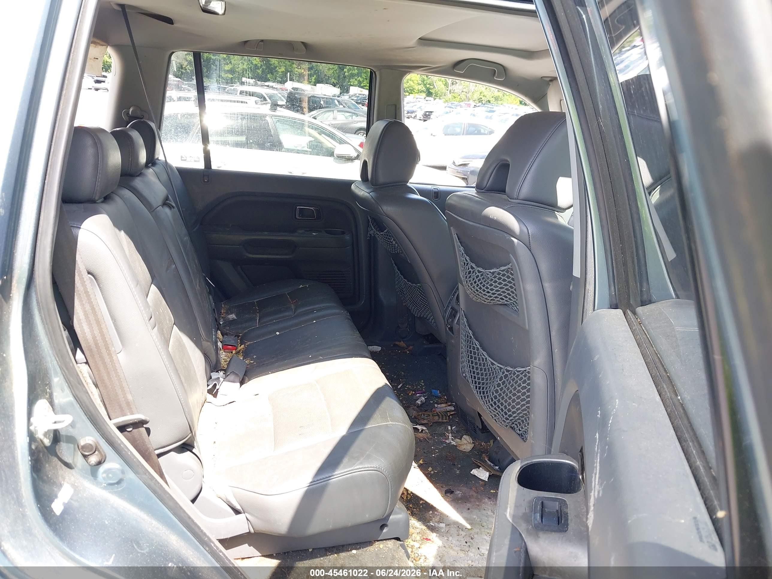 2007 Honda Pilot Ex-l Green vin: 2HKYF18557H517461