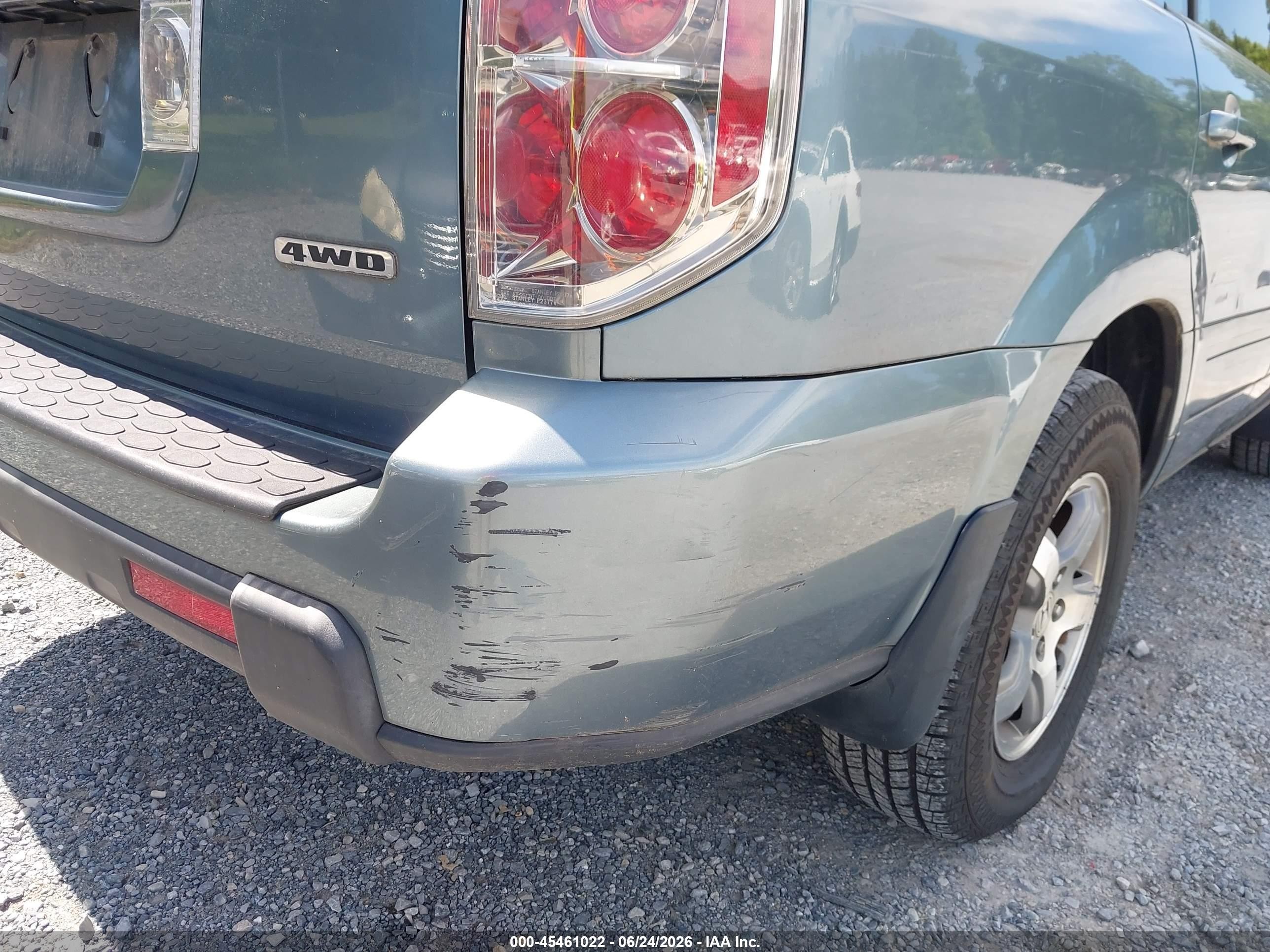 2007 Honda Pilot Ex-l Green vin: 2HKYF18557H517461