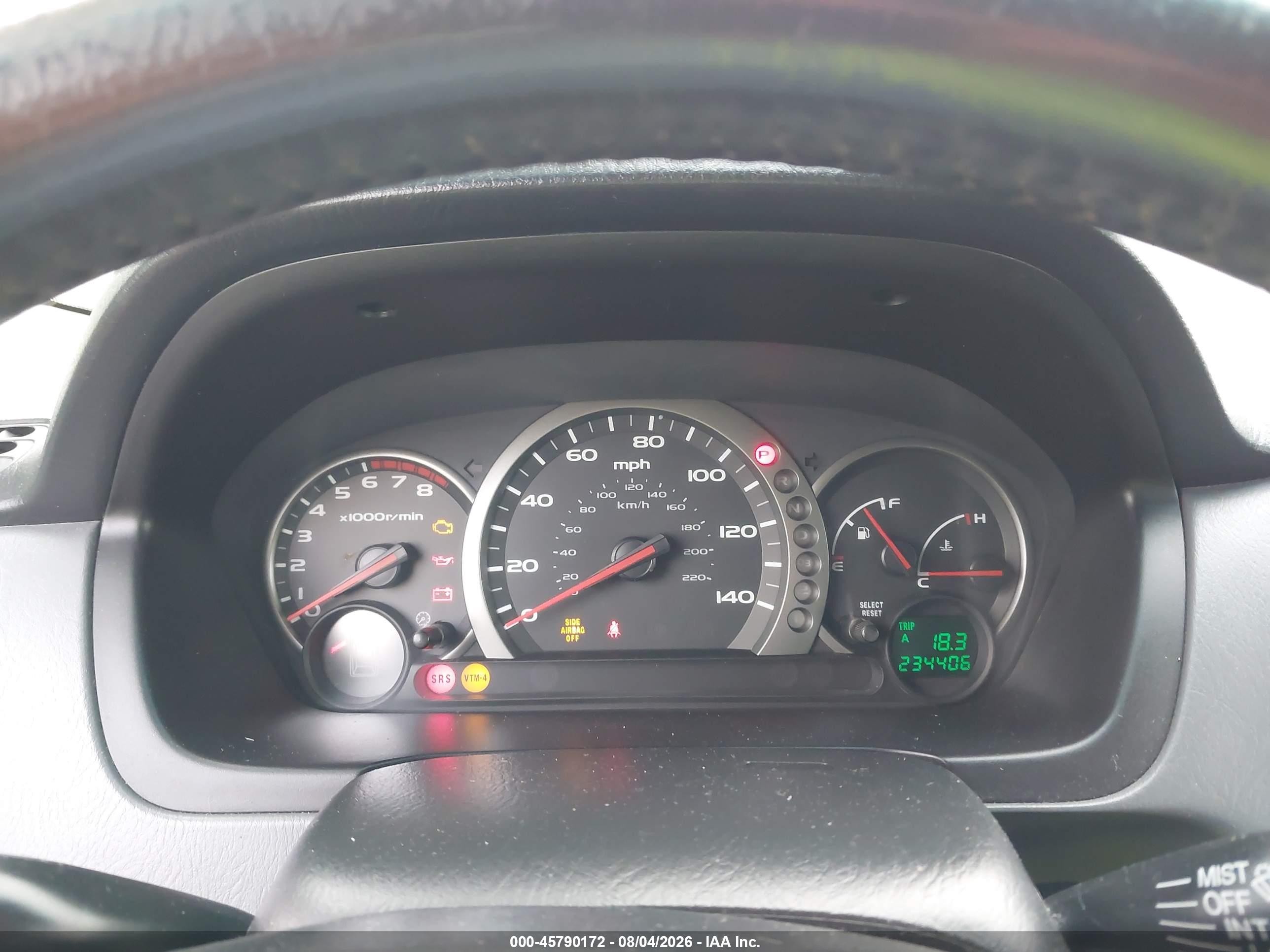 2003 Honda Pilot Ex-l Light Blue vin: 2HKYF18563H537695