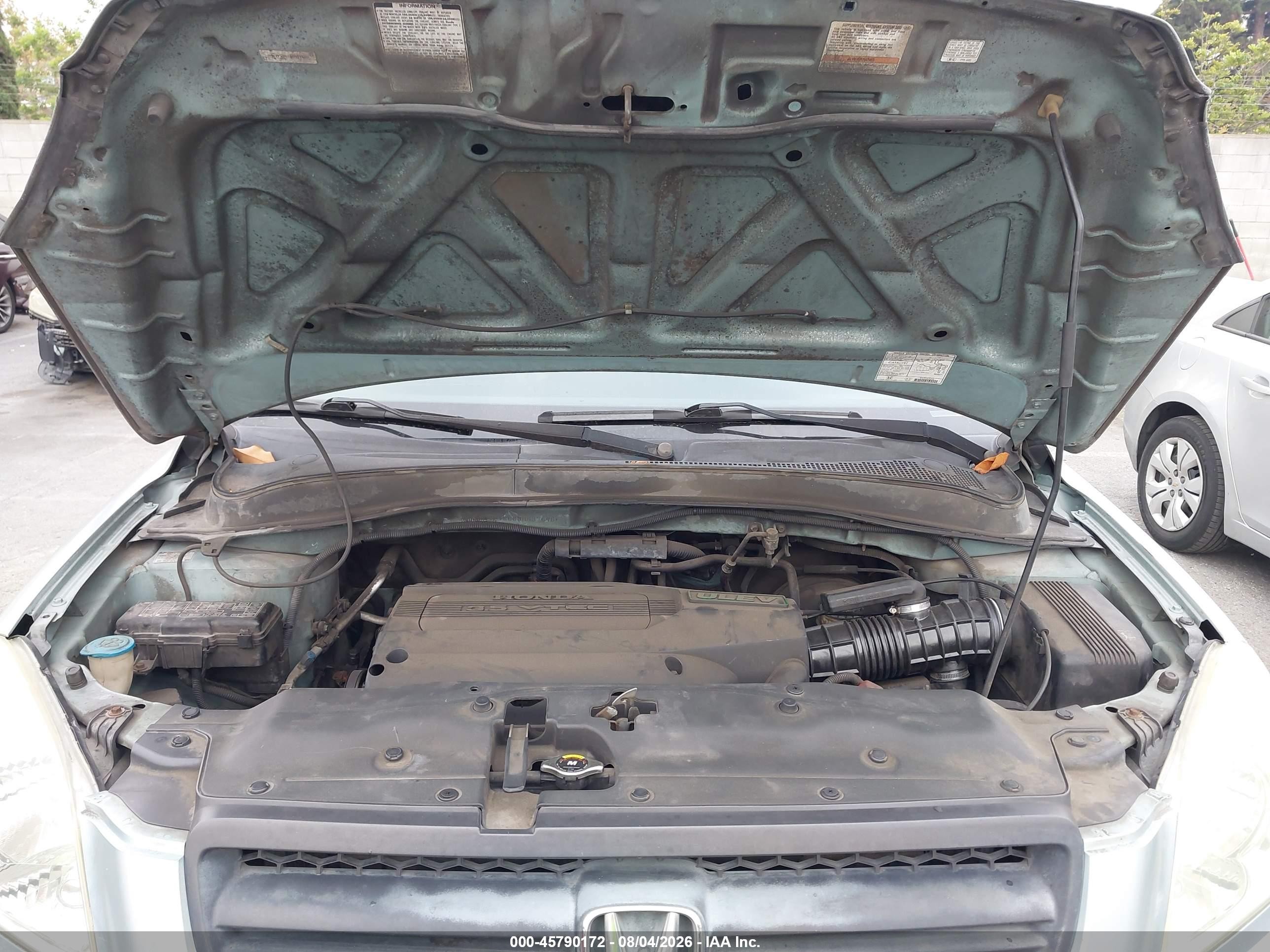 2003 Honda Pilot Ex-l Light Blue vin: 2HKYF18563H537695