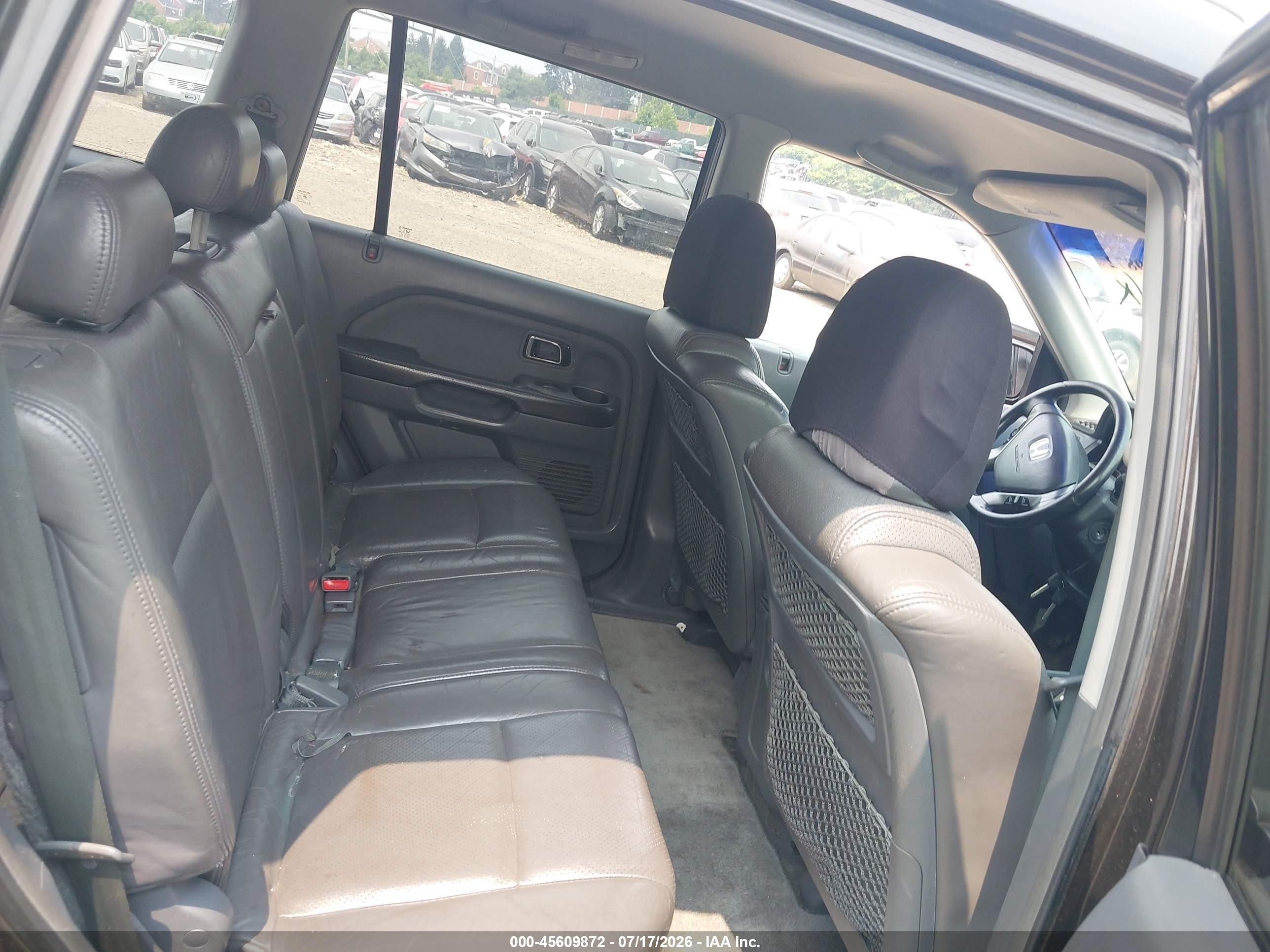 2003 Honda Pilot Ex-l Black vin: 2HKYF18563H556988