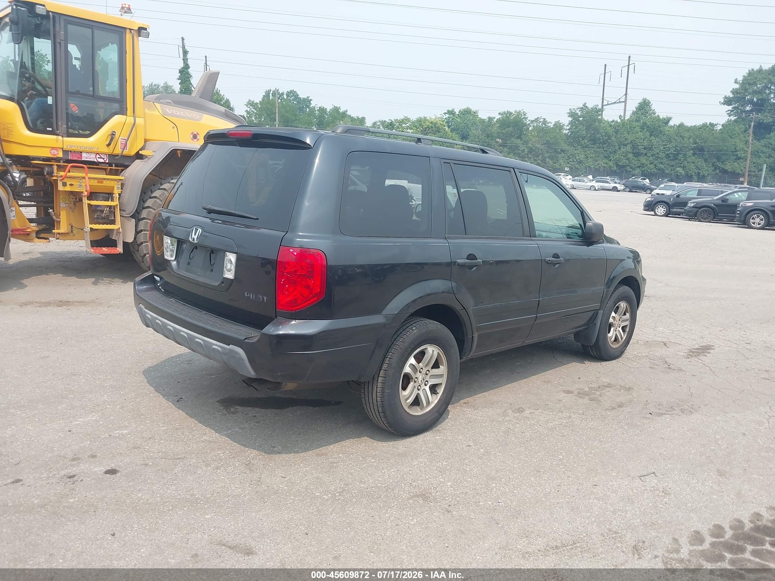 2003 Honda Pilot Ex-l Black vin: 2HKYF18563H556988