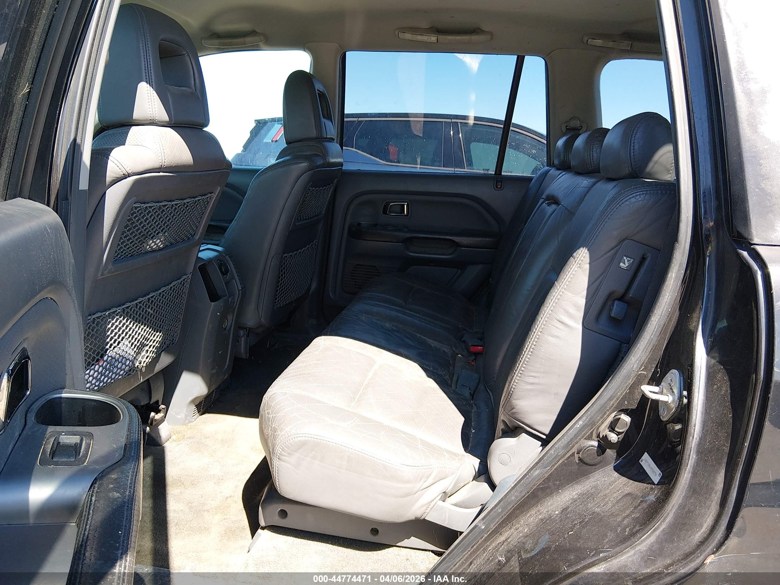 2003 Honda Pilot Ex-l Black vin: 2HKYF18563H558756