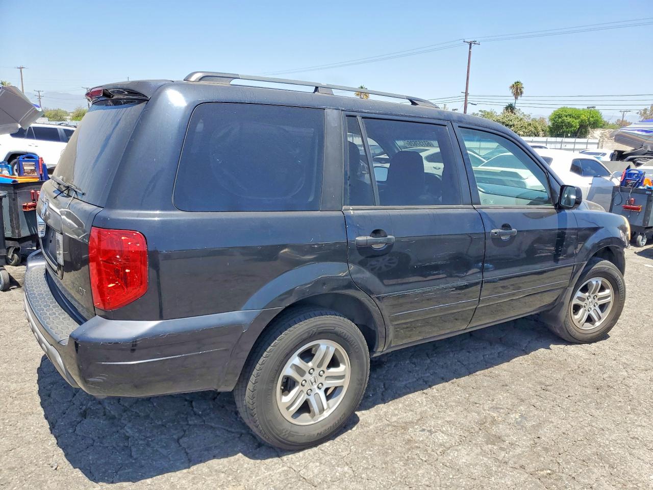 2004 Honda Pilot Exl Black vin: 2HKYF18564H501961