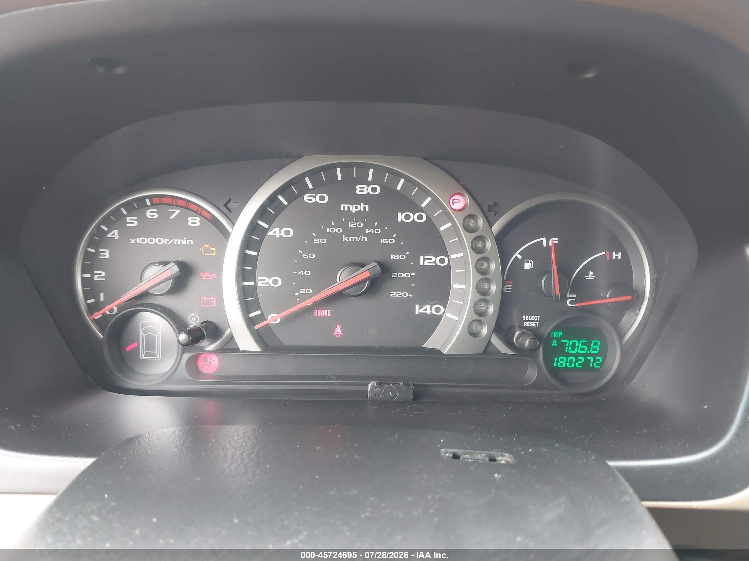 2004 Honda Pilot Ex-l Red vin: 2HKYF18564H518064