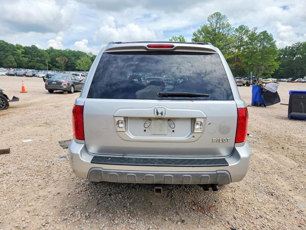 2004 Honda Pilot Exl Silver vin: 2HKYF18564H549024
