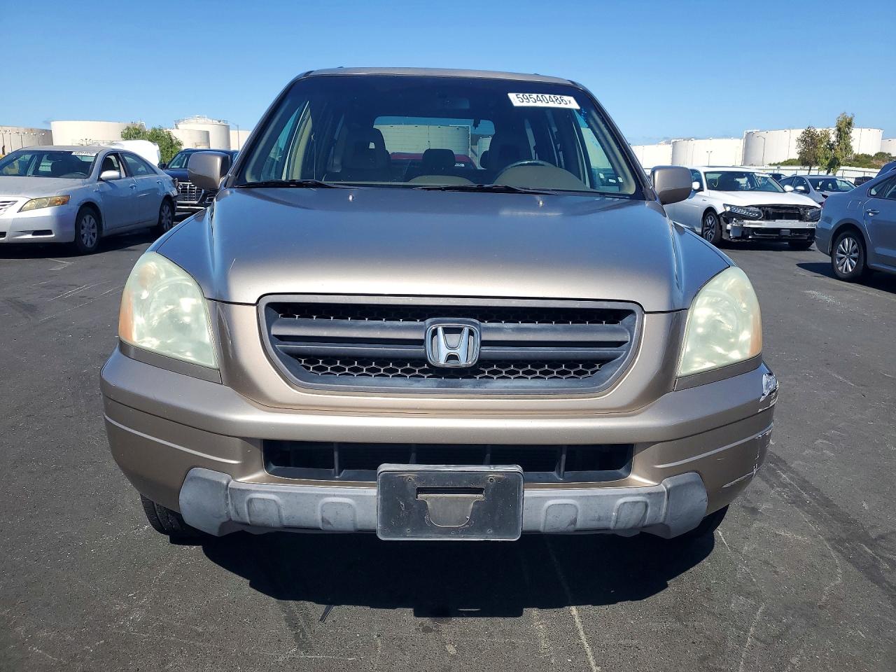 2004 Honda Pilot Exl Золотой vin: 2HKYF18564H556054