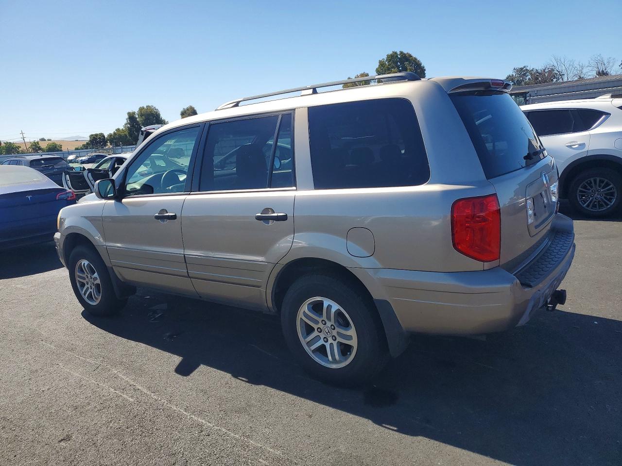 2004 Honda Pilot Exl Золотой vin: 2HKYF18564H556054