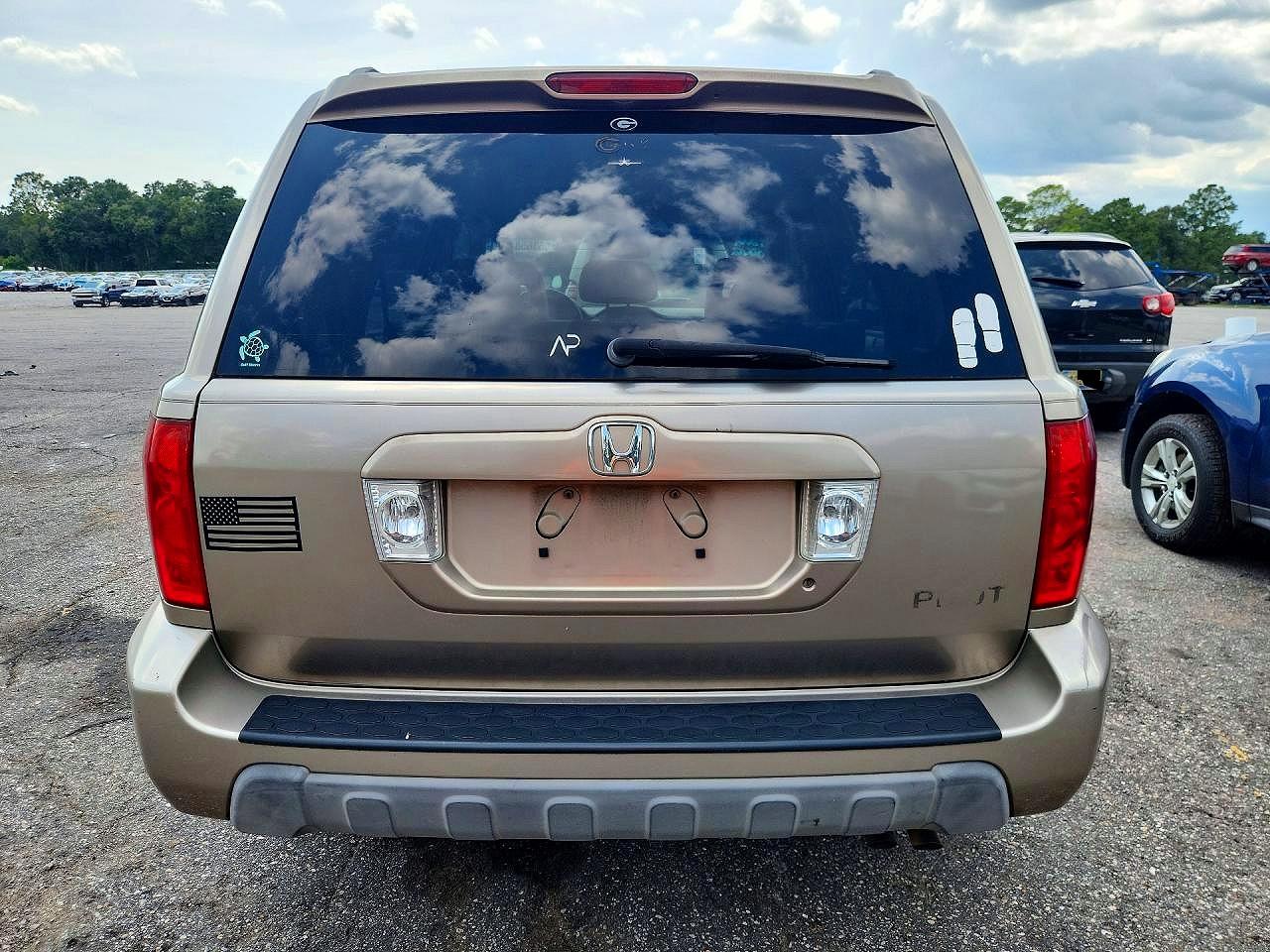 2004 Honda Pilot Exl Золотой vin: 2HKYF18564H556748