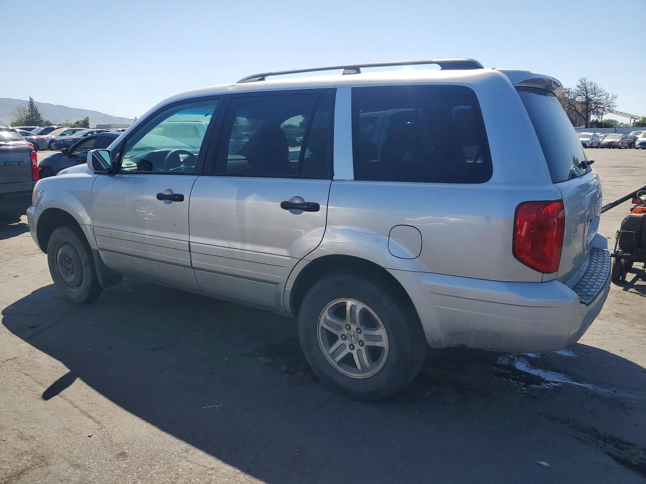 2004 Honda Pilot Exl Silver vin: 2HKYF18564H596263