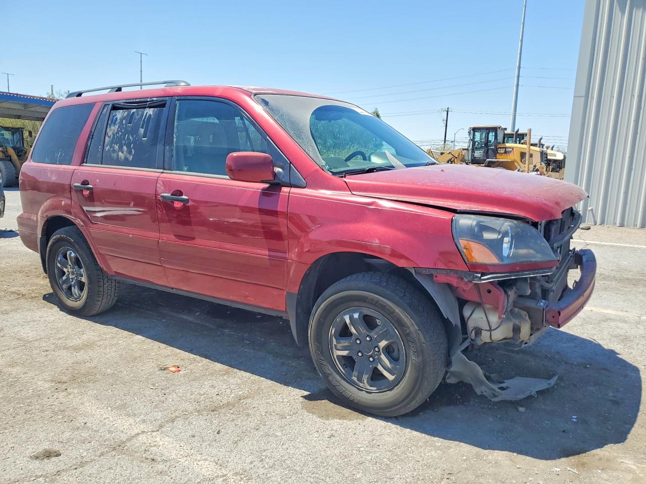 2004 Honda Pilot Exl Red vin: 2HKYF18564H606161