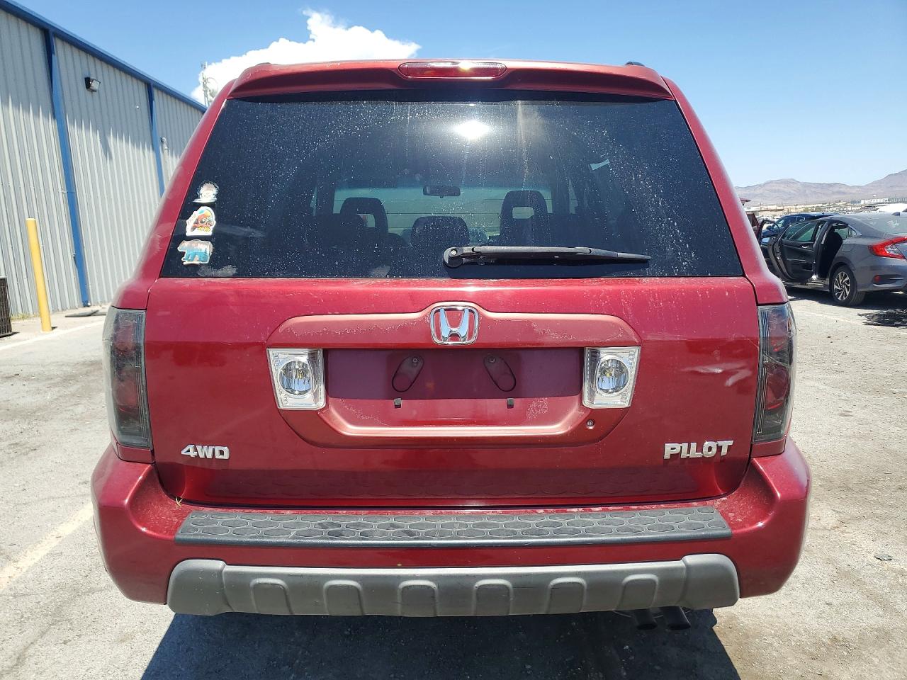 2004 Honda Pilot Exl Red vin: 2HKYF18564H606161